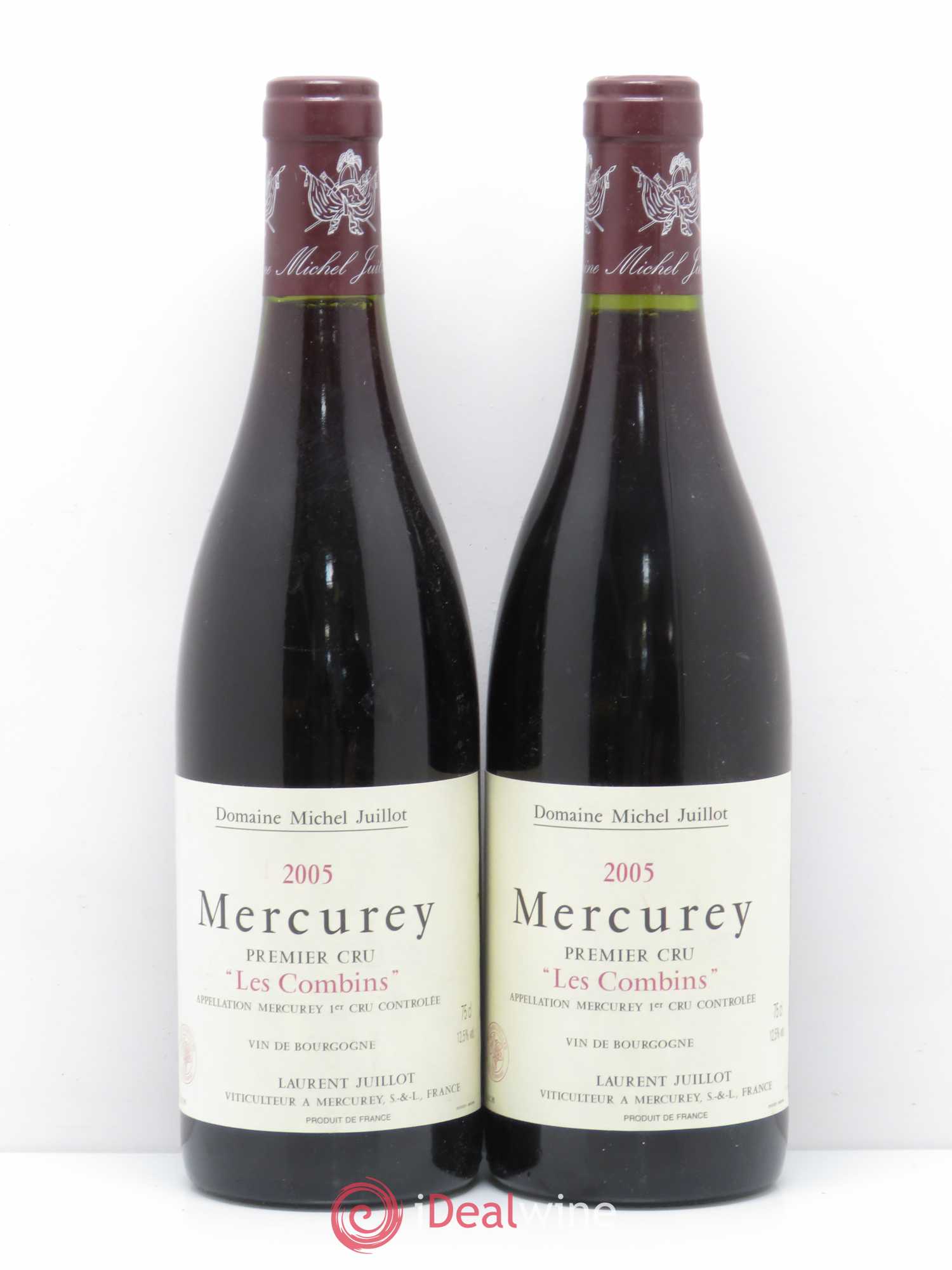 Mercurey Michel Juillot (Domaine) Premier cru Les Combins 2005 - Lot de 5 bouteilles - 2