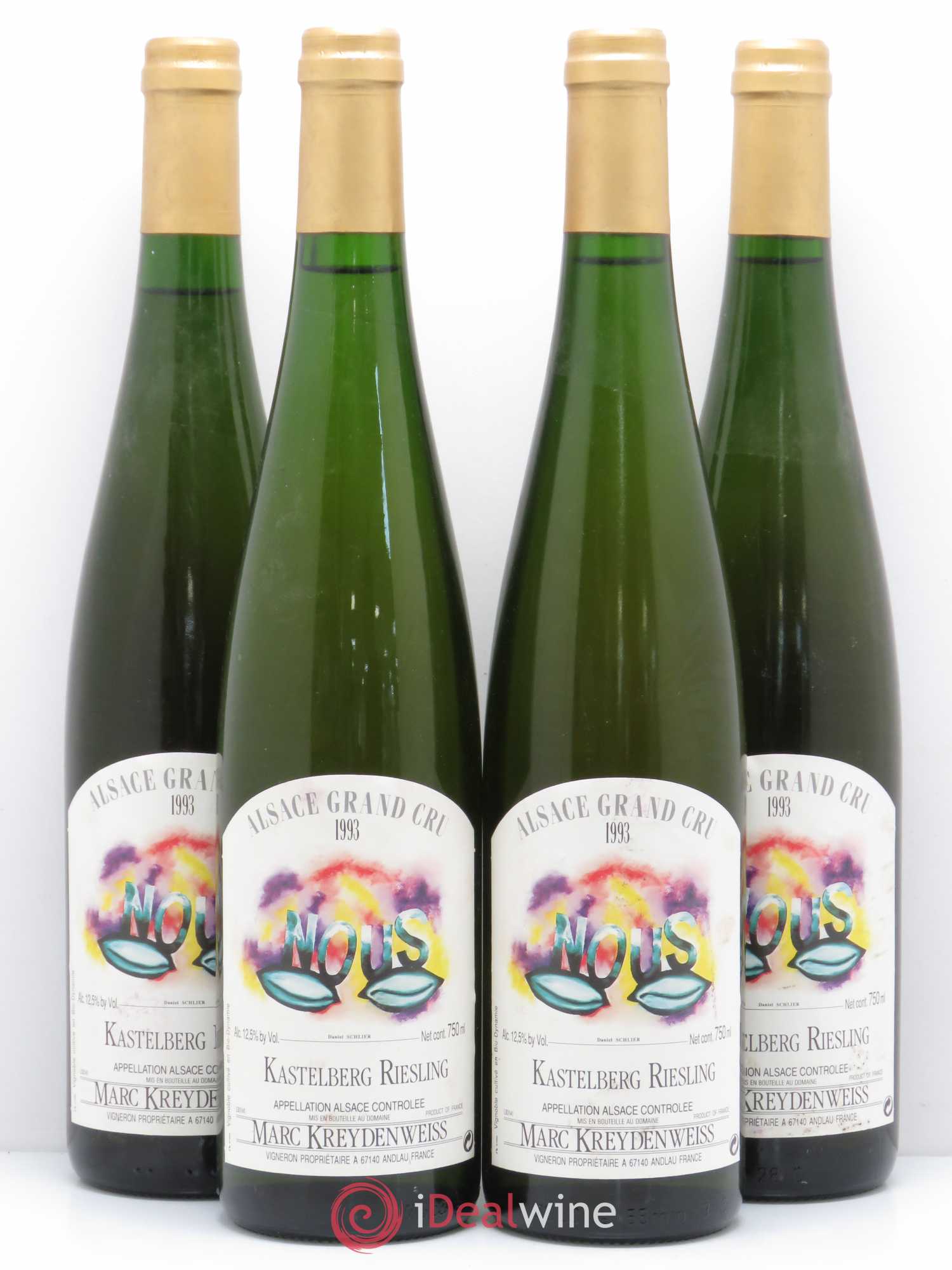 Riesling Kastelberg Kreydenweiss 1993 - Lotto di 4 bottiglie - 0