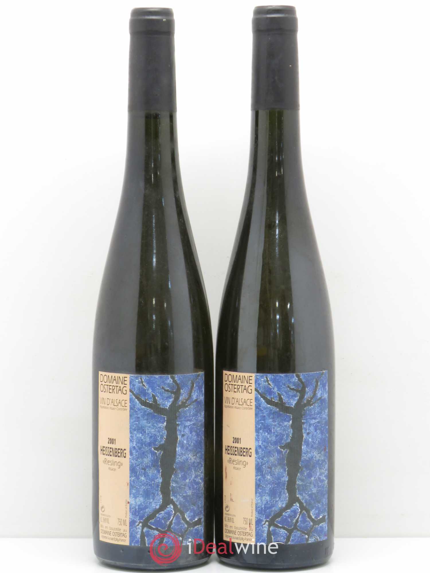 Alsace Riesling Heissenberg Ostertag (Domaine) 2001 - Lot de 2 bouteilles - 0