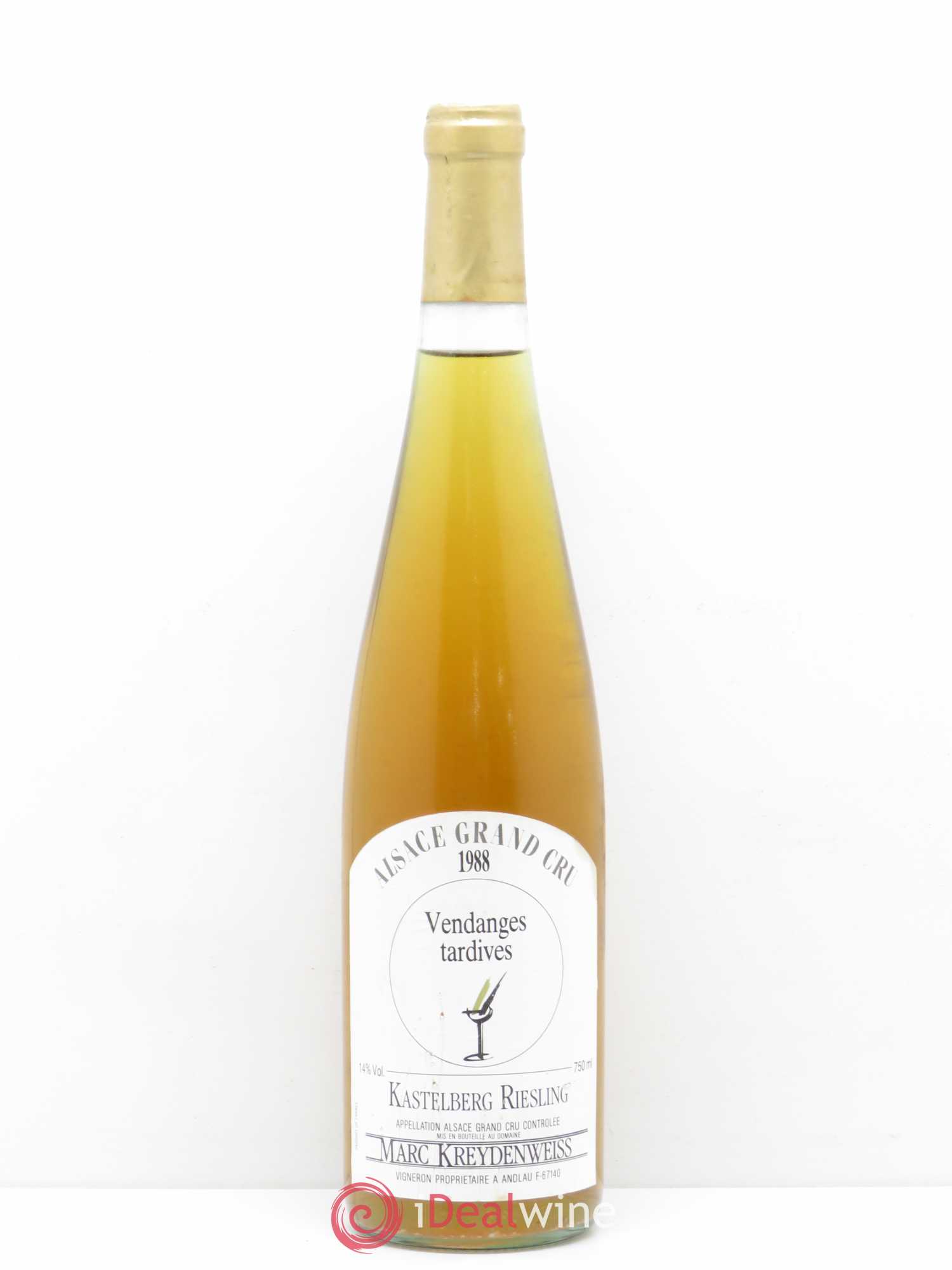 Riesling Kastelberg Kreydenweiss Vendanges Tardives 1988 - Posten von 1 Flasche - 0