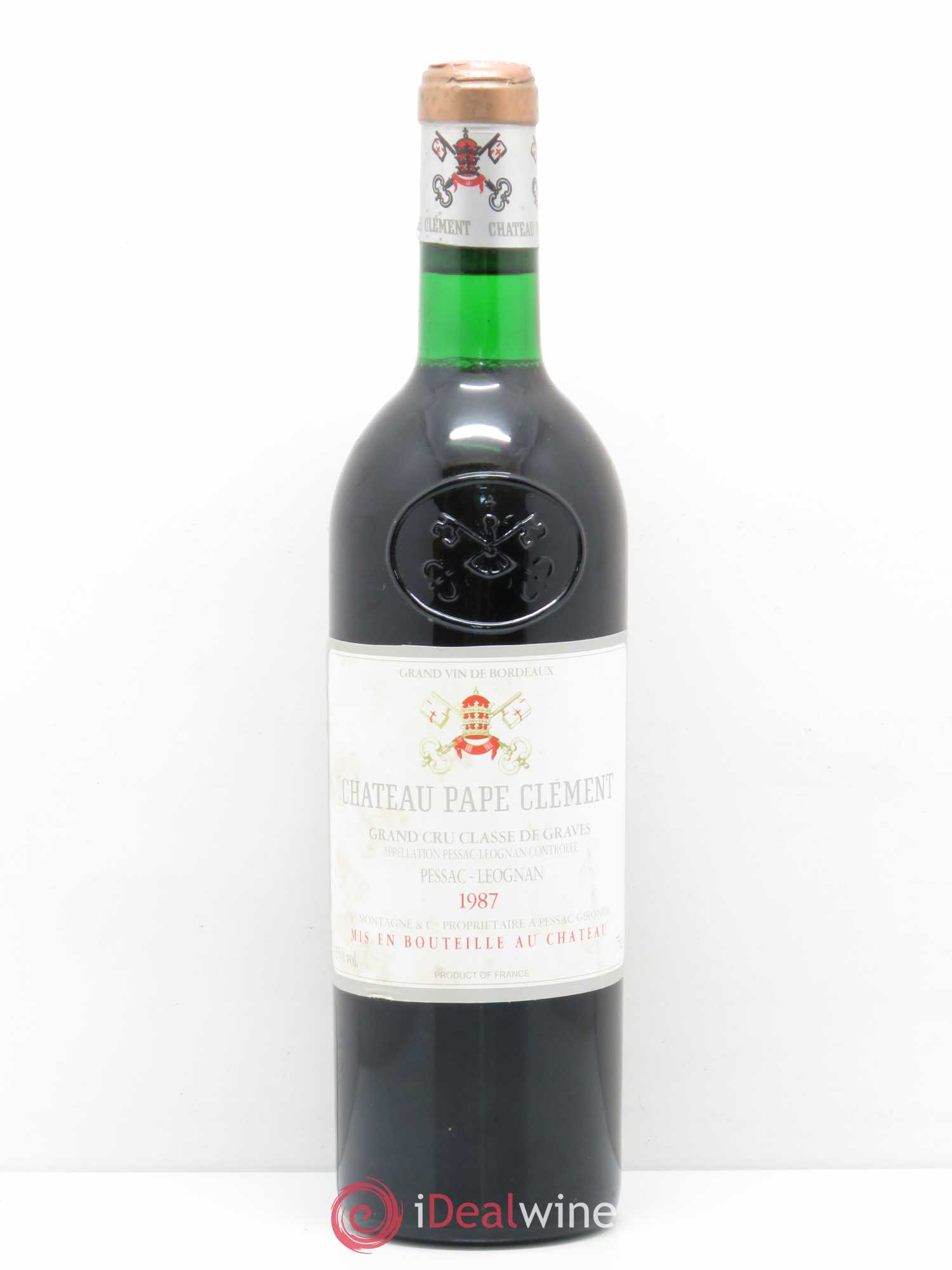 Château Pape Clément Cru Classé de Graves 1987 - Lot de 1 bouteille - 0