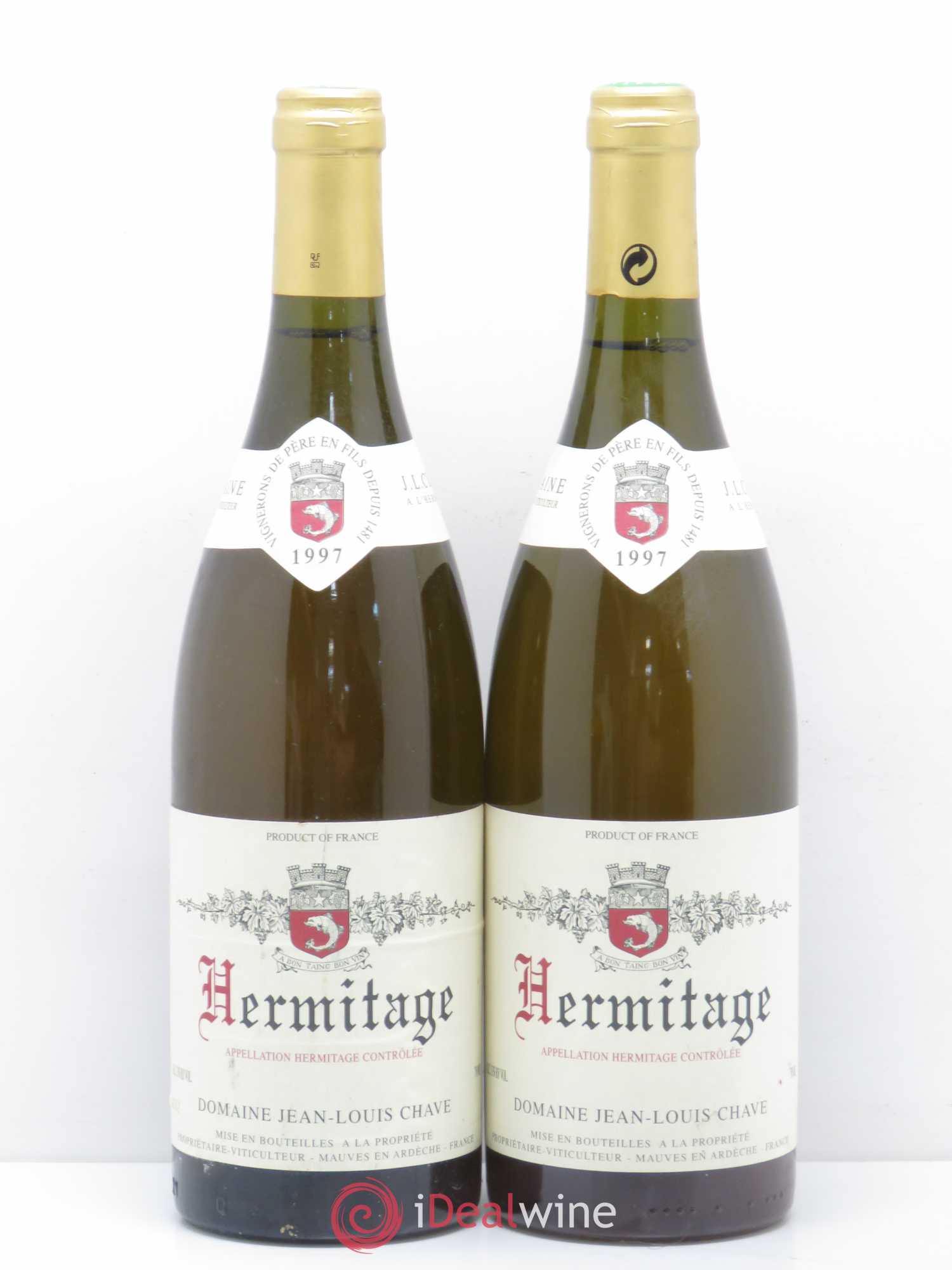 Hermitage Jean-Louis Chave 1997 - Lot de 2 bouteilles - 0