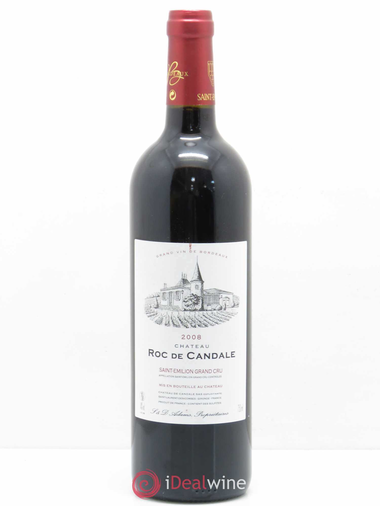 Saint-Émilion Château Roc de Candale (sans prix de réserve) 2008 - Posten von 1 Flasche - 0