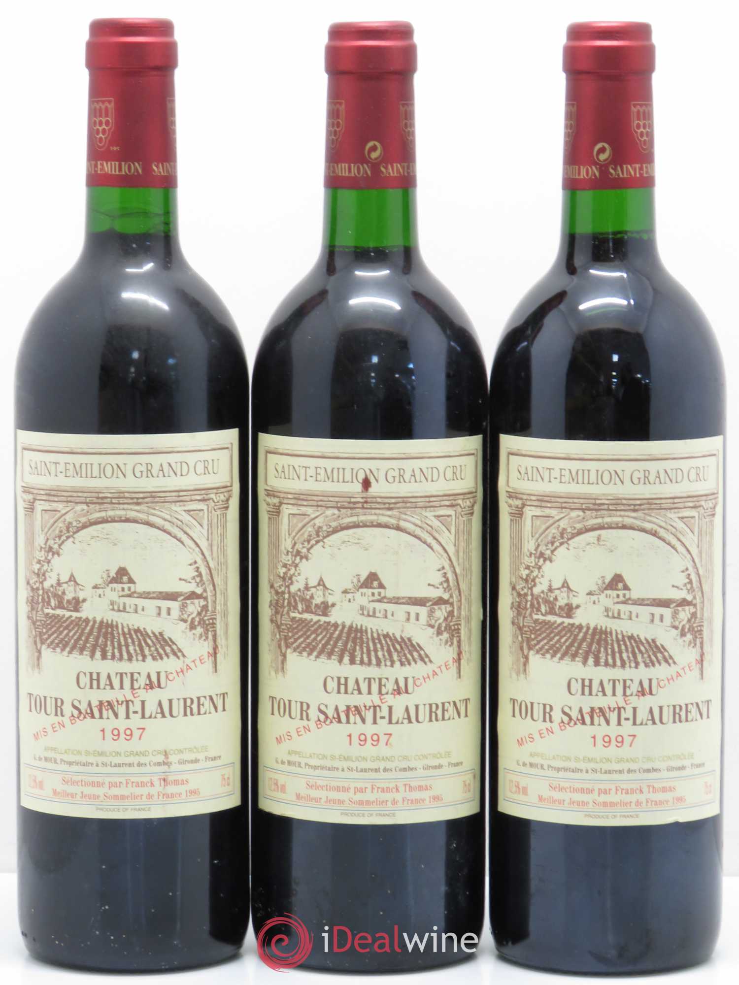 Saint-Émilion Château Tour Saint Laurent 1997 - Posten von 3 Flaschen - 0