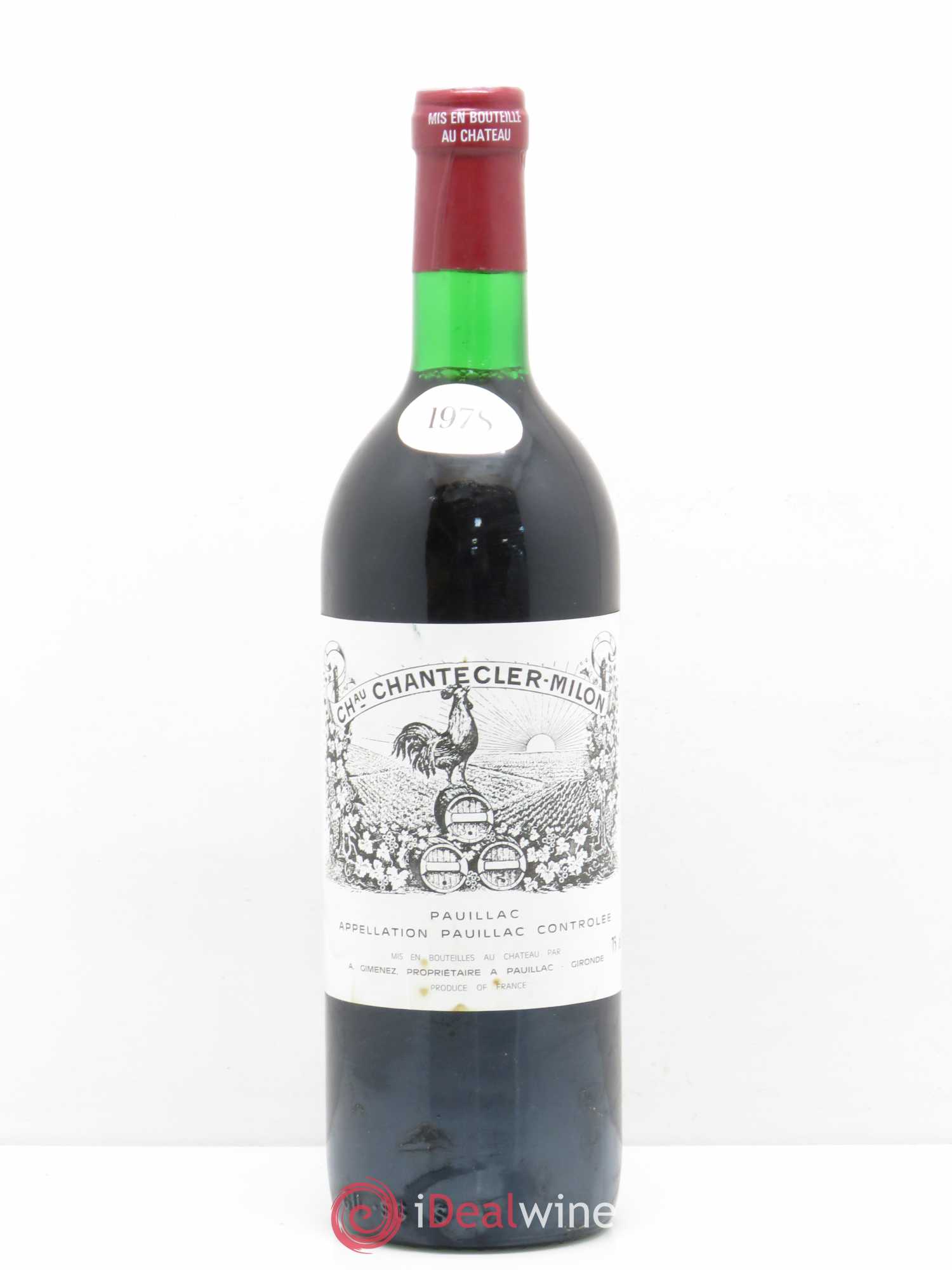 Pauillac Château Chantecler Milon 1978 - Posten von 1 Flasche - 0
