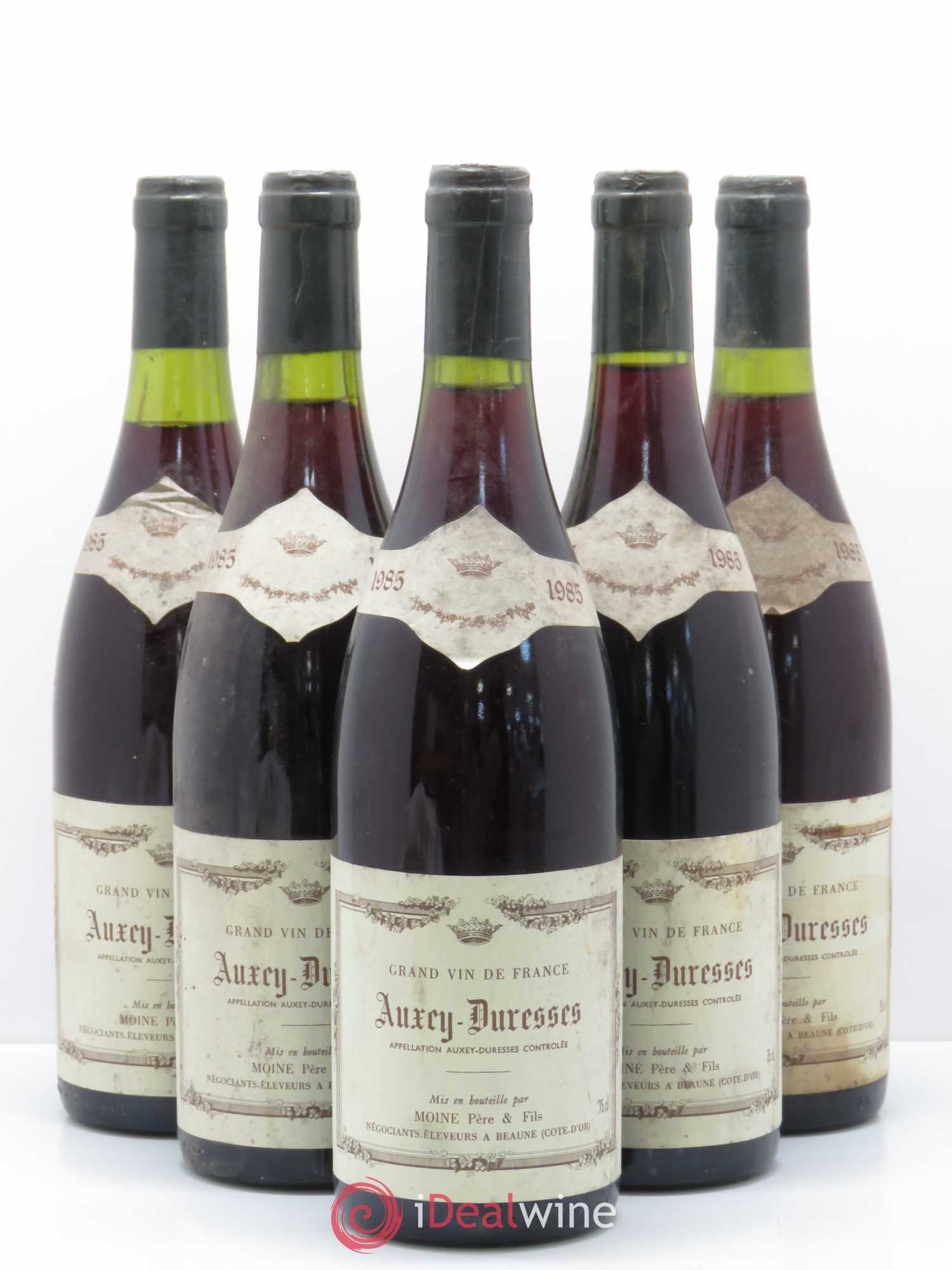 Auxey-Duresses Moine 1985 - Lot de 5 bouteilles - 0