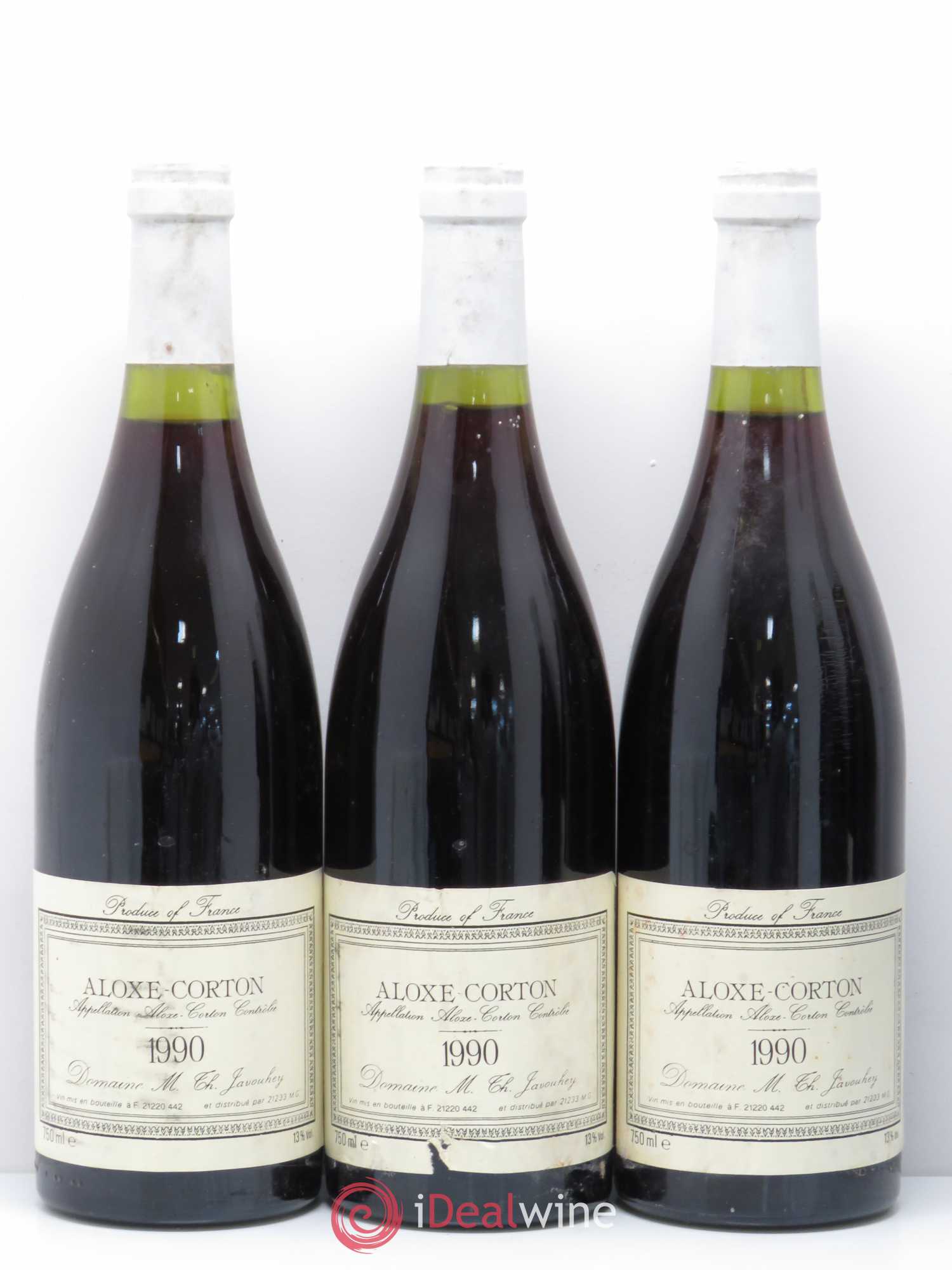 Aloxe-Corton Domaine Javouhey 1990 - Lot de 5 bouteilles - 1