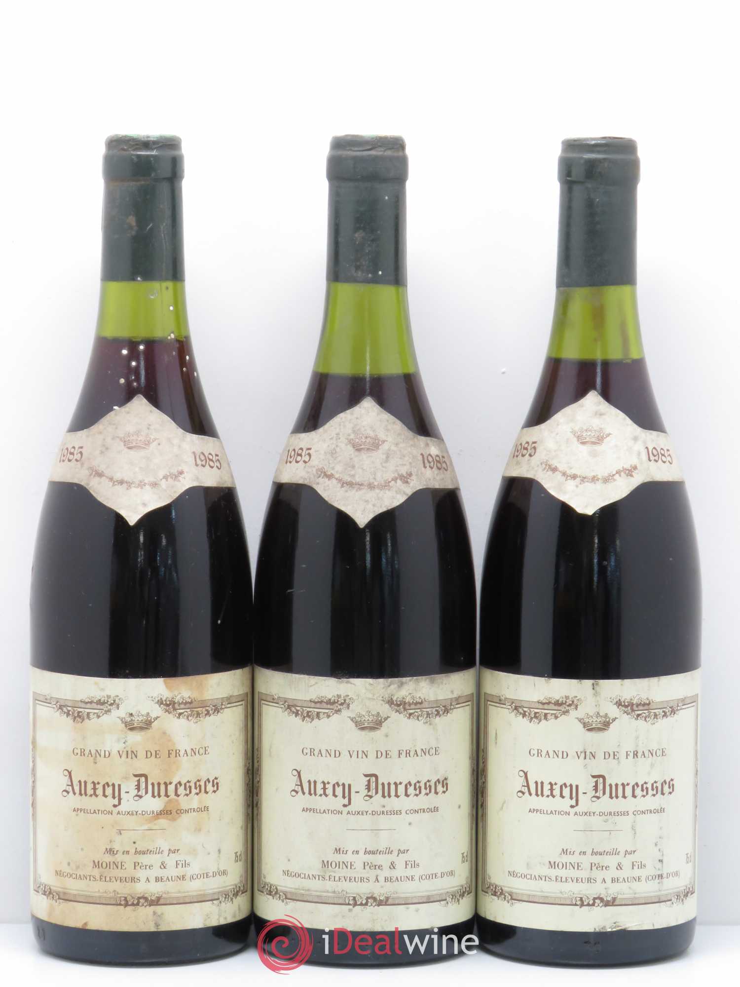 Auxey-Duresses Moine 1985 - Lot de 3 bouteilles - 0
