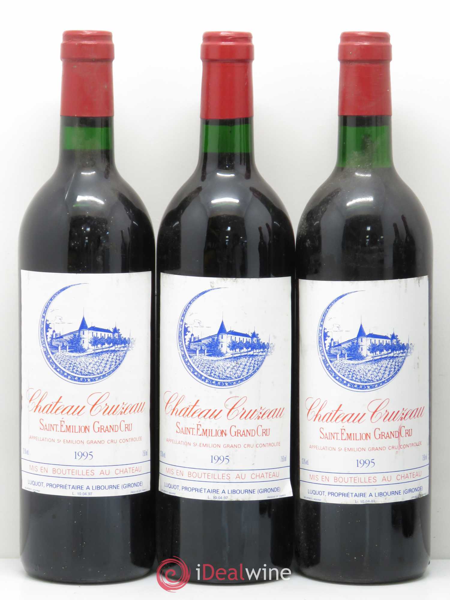 Château de Cruzeau 1995 - Lot de 5 bouteilles - 1