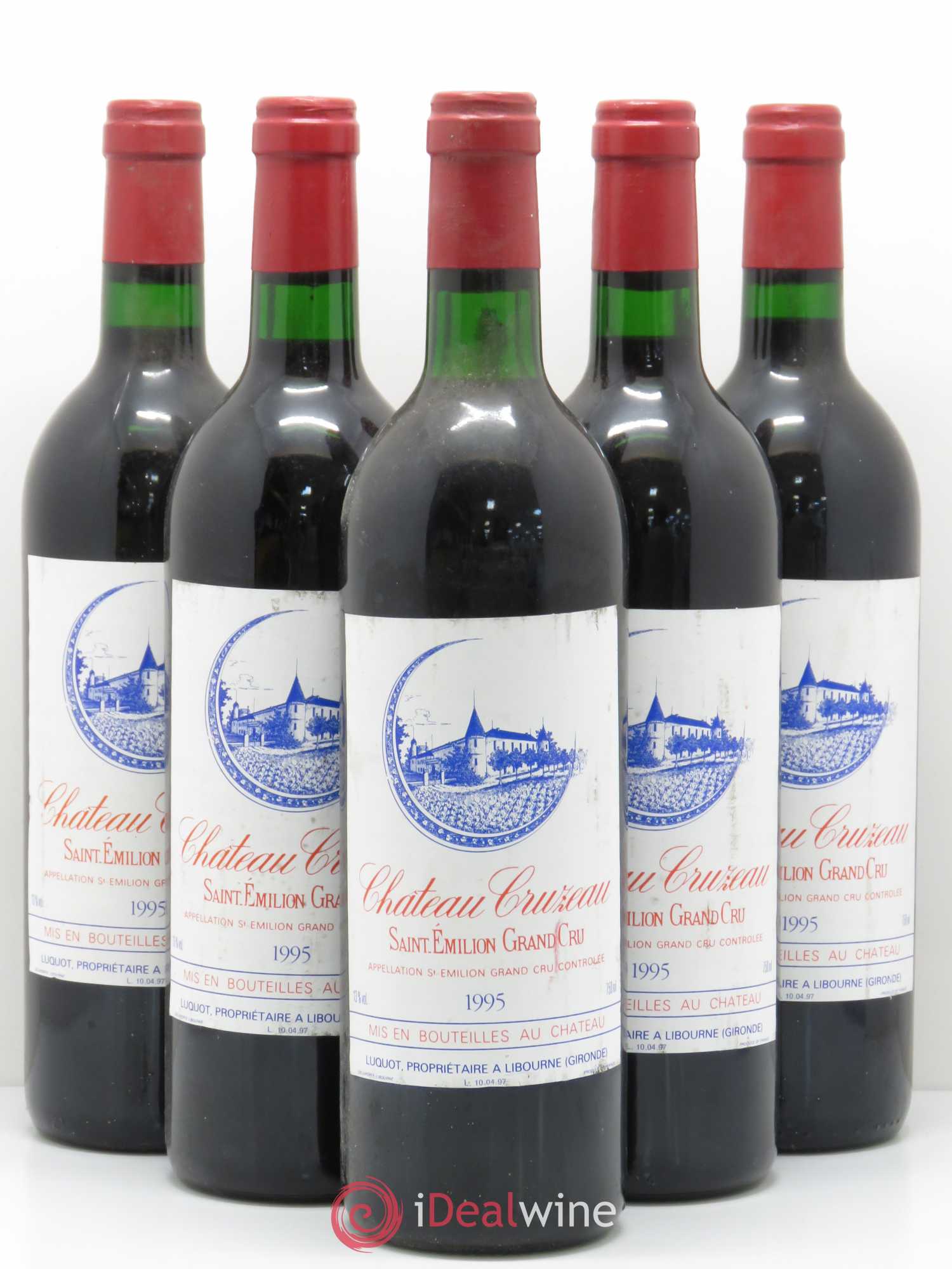 Château de Cruzeau 1995 - Lot de 5 bouteilles - 0