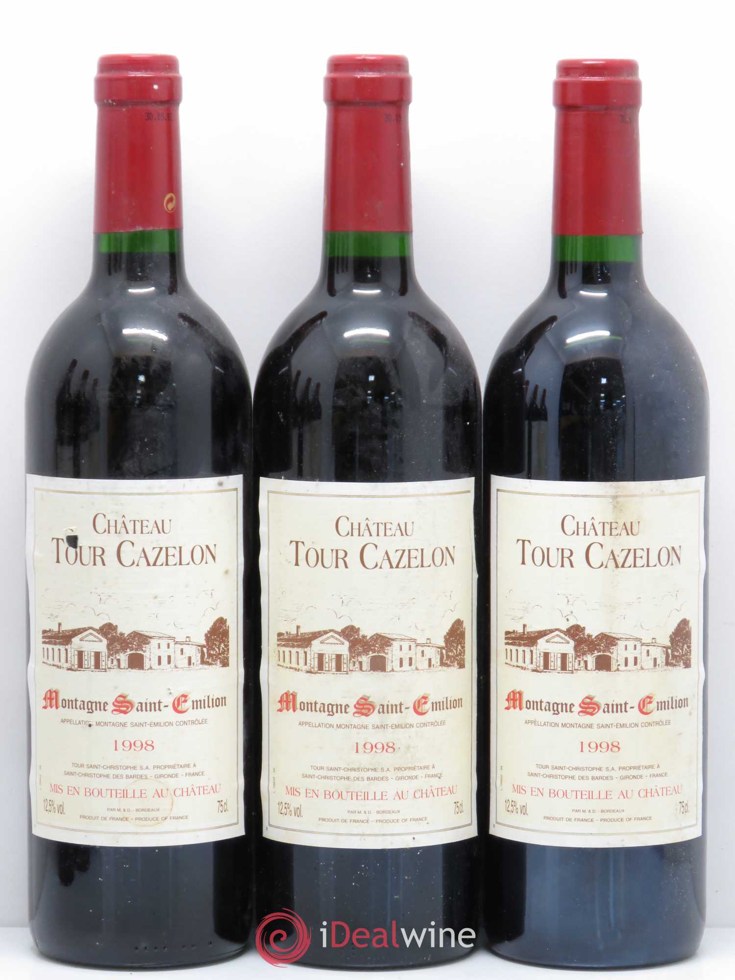 Montagne Saint-Émilion Château Tour Cazelon 1998 - Lot of 6 bottles - 1