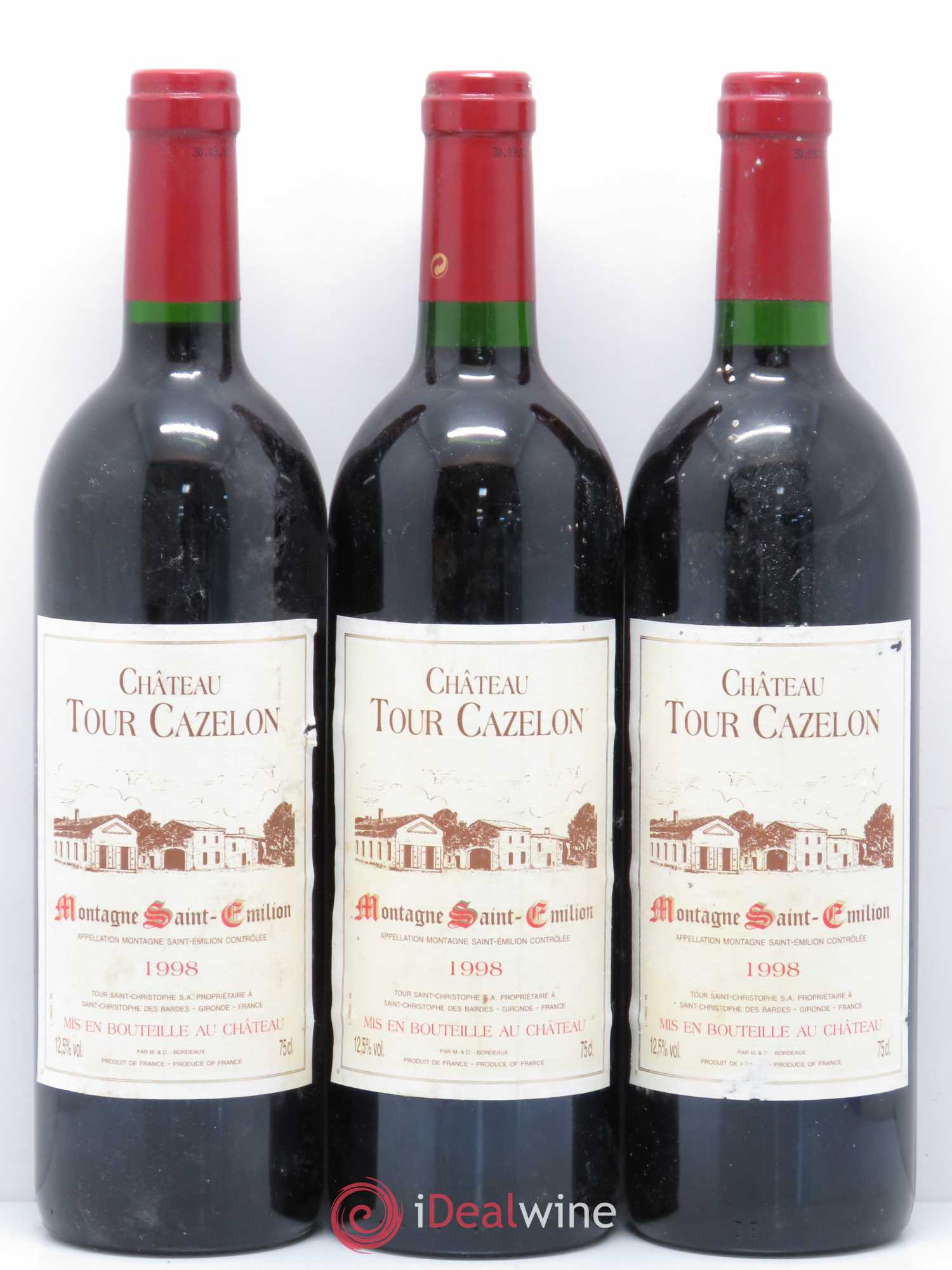 Montagne Saint-Émilion Château Tour Cazelon 1998 - Lot of 6 bottles - 2