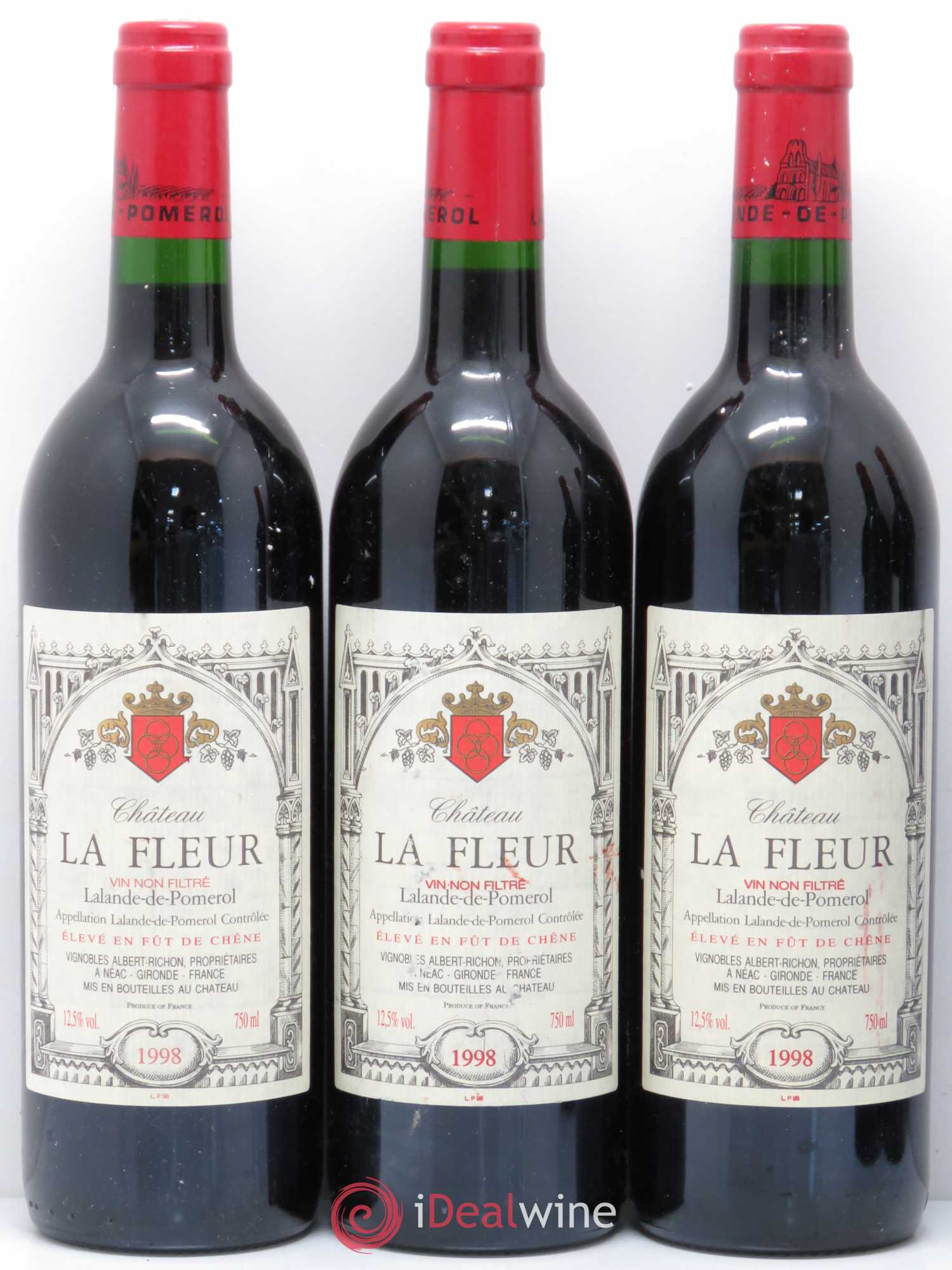 Château La Fleur 1998 - Lot de 5 bouteilles - 1