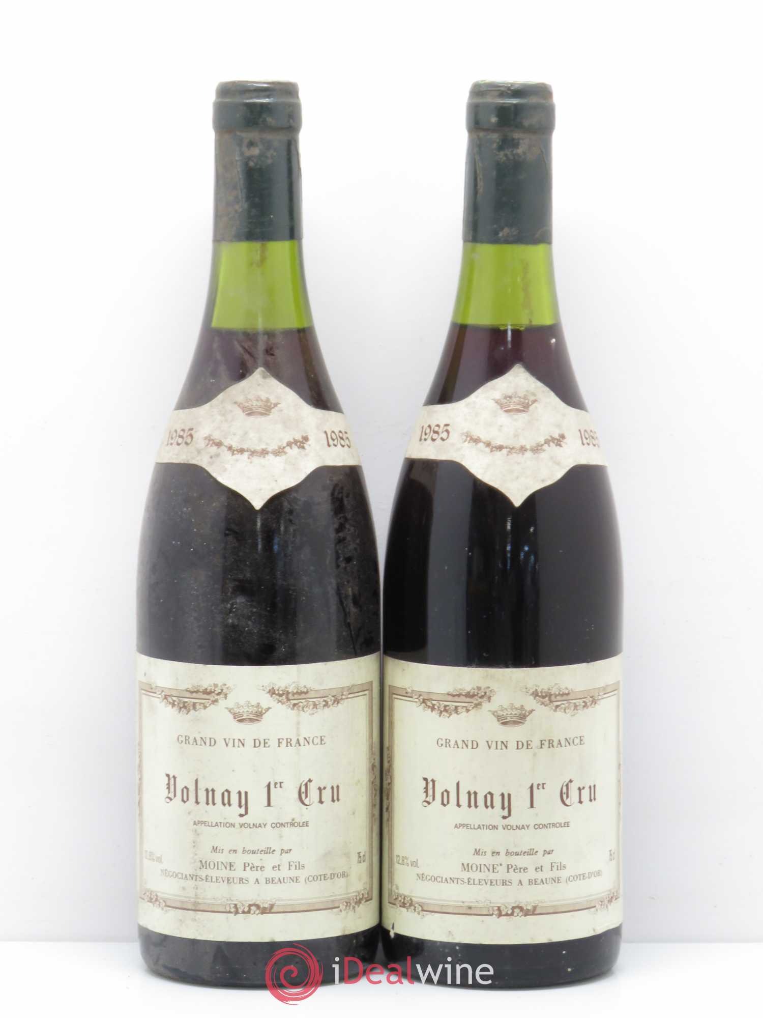 Volnay 1er Cru Moine 1985 - Lot de 2 bouteilles - 0