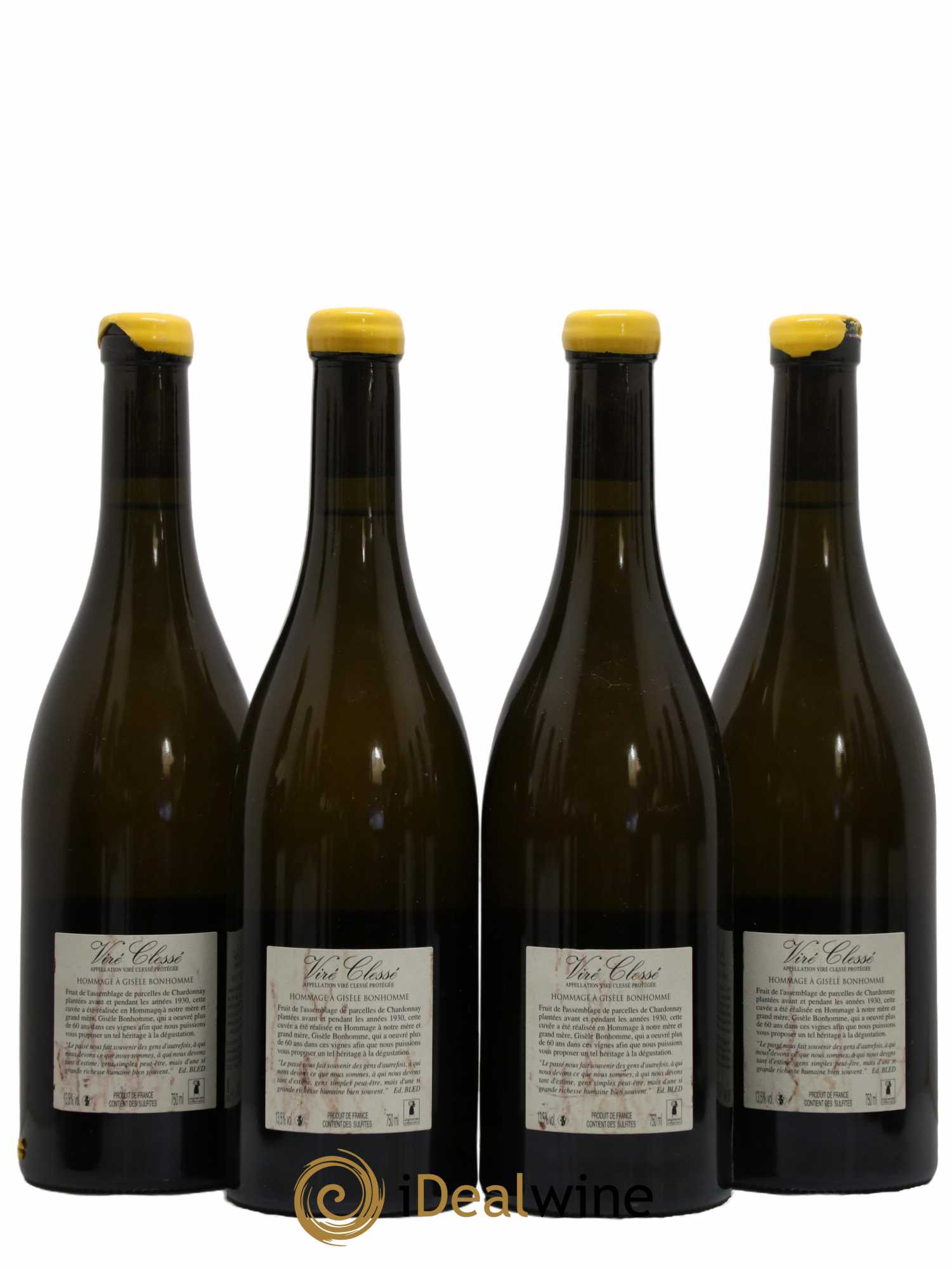 Viré-Clessé Hommage à Gisèle Bonhomme Domaine André Bonhomme 2014 - Lot de 4 bouteilles - 1