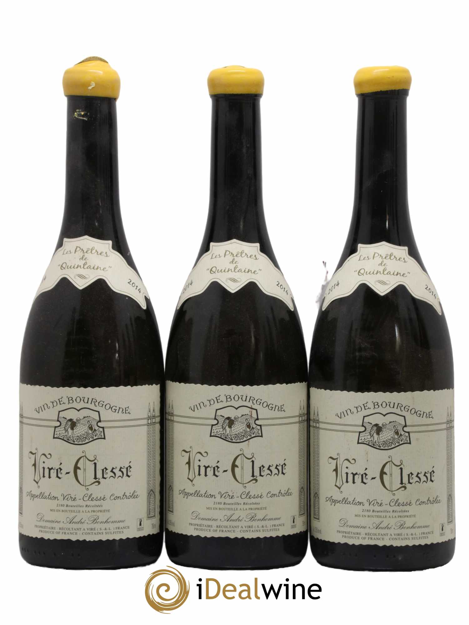 Viré-Clessé Les Prêtres de Quintaine Domaine André Bonhomme 2014 - Lot de 3 bouteilles - 0