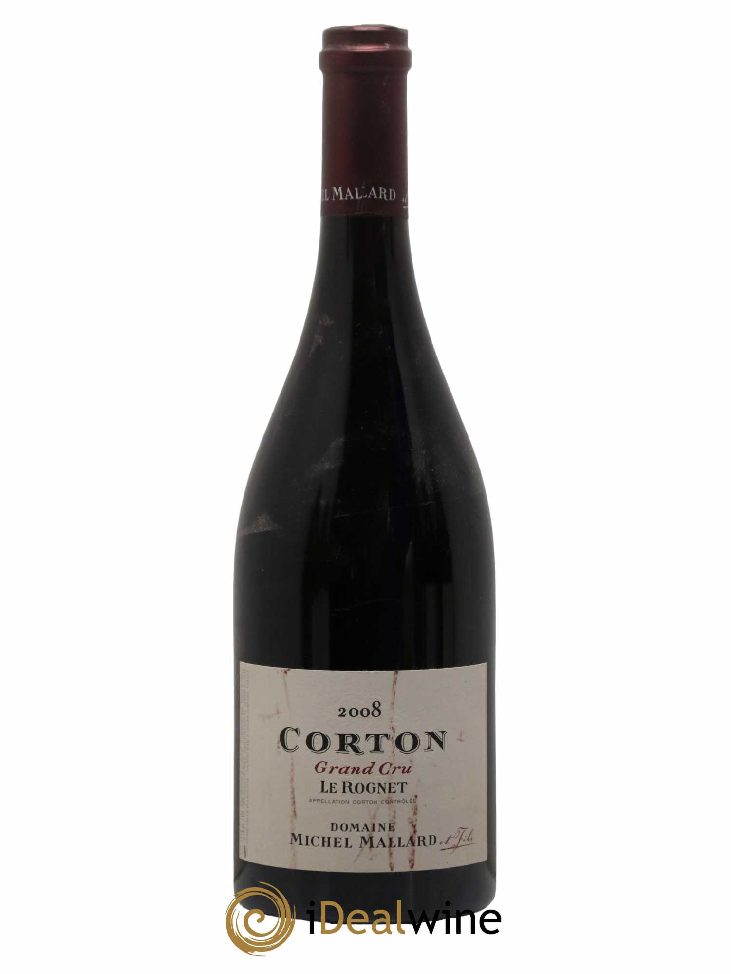 Corton Grand Cru Le Rognet Domaine Michel Mallard 2008 - Lot de 1 bouteille - 0