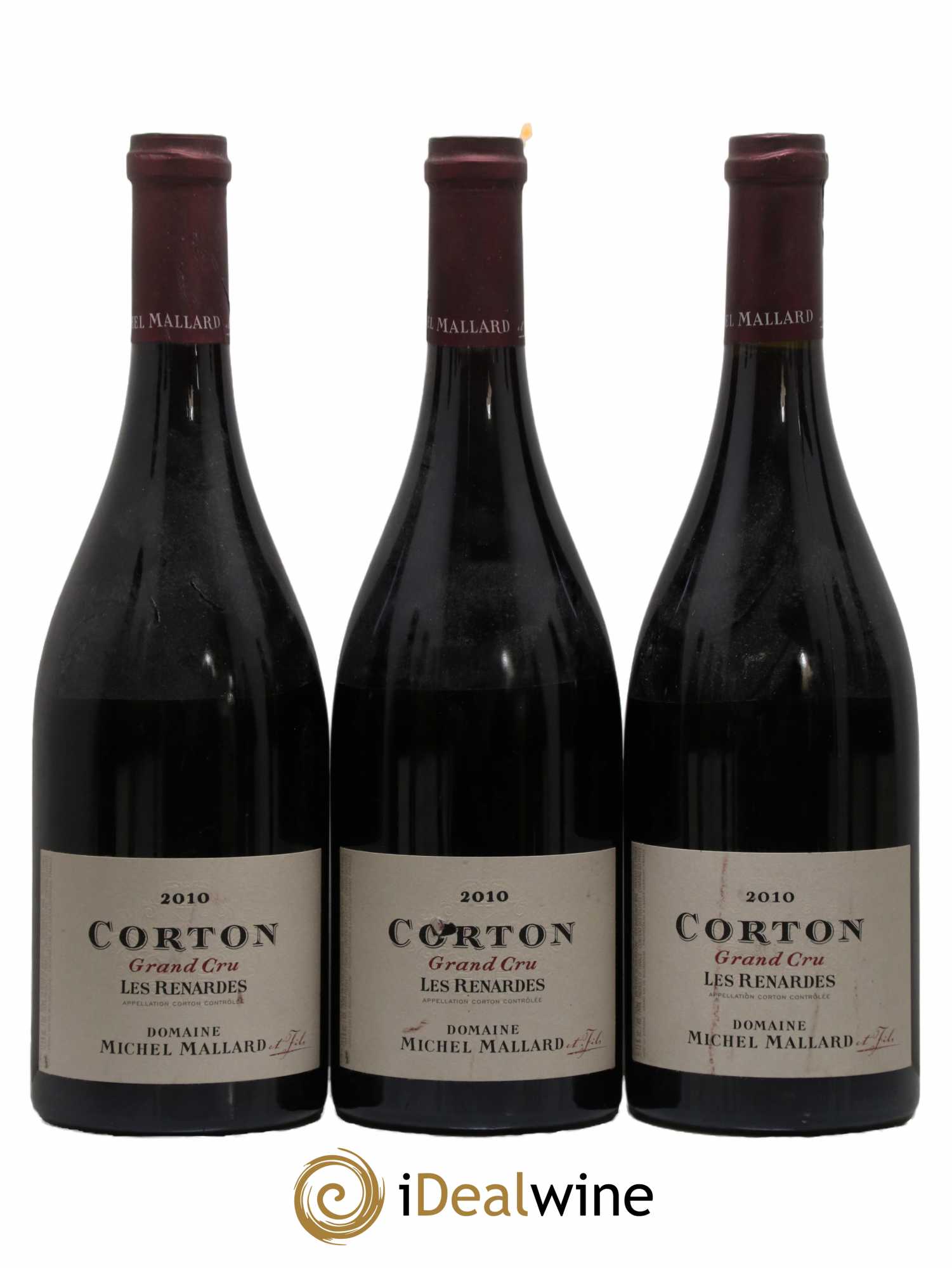 Corton Grand Cru Les Renardes Michel Mallard 2010 - Lot de 3 bouteilles - 0