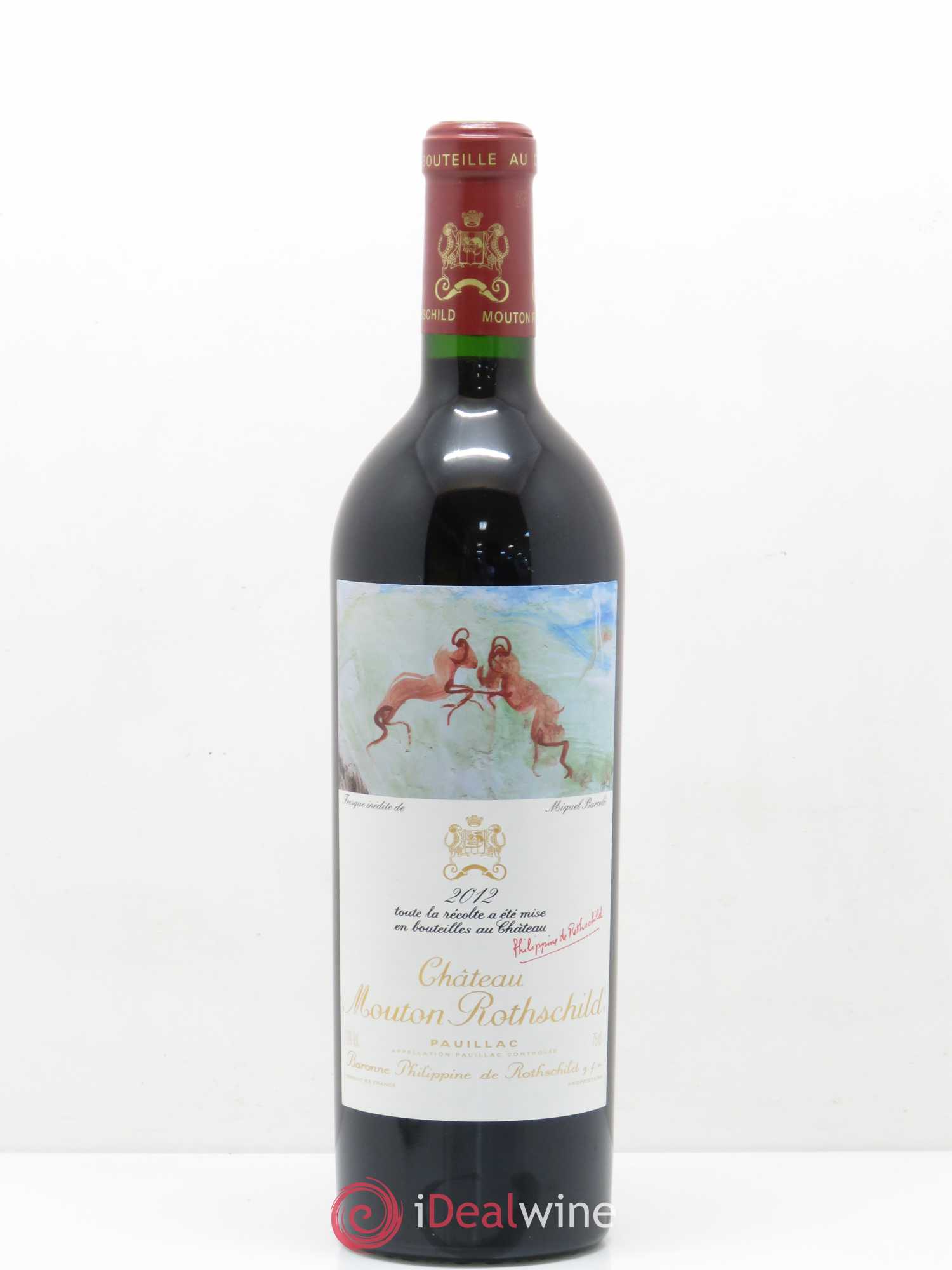 Château Mouton Rothschild 1er Grand Cru Classé 2012 - Lot de 1 bouteille - 0