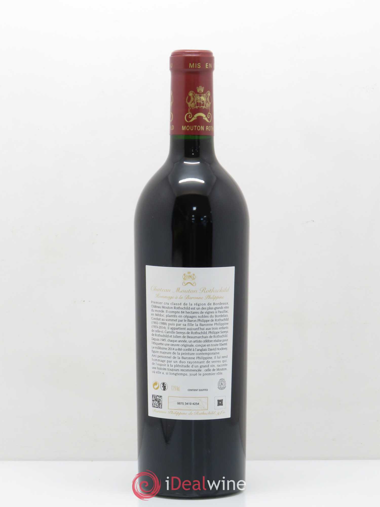 Château Mouton Rothschild 1er Grand Cru Classé 2014 - Lot de 1 bouteille - 1