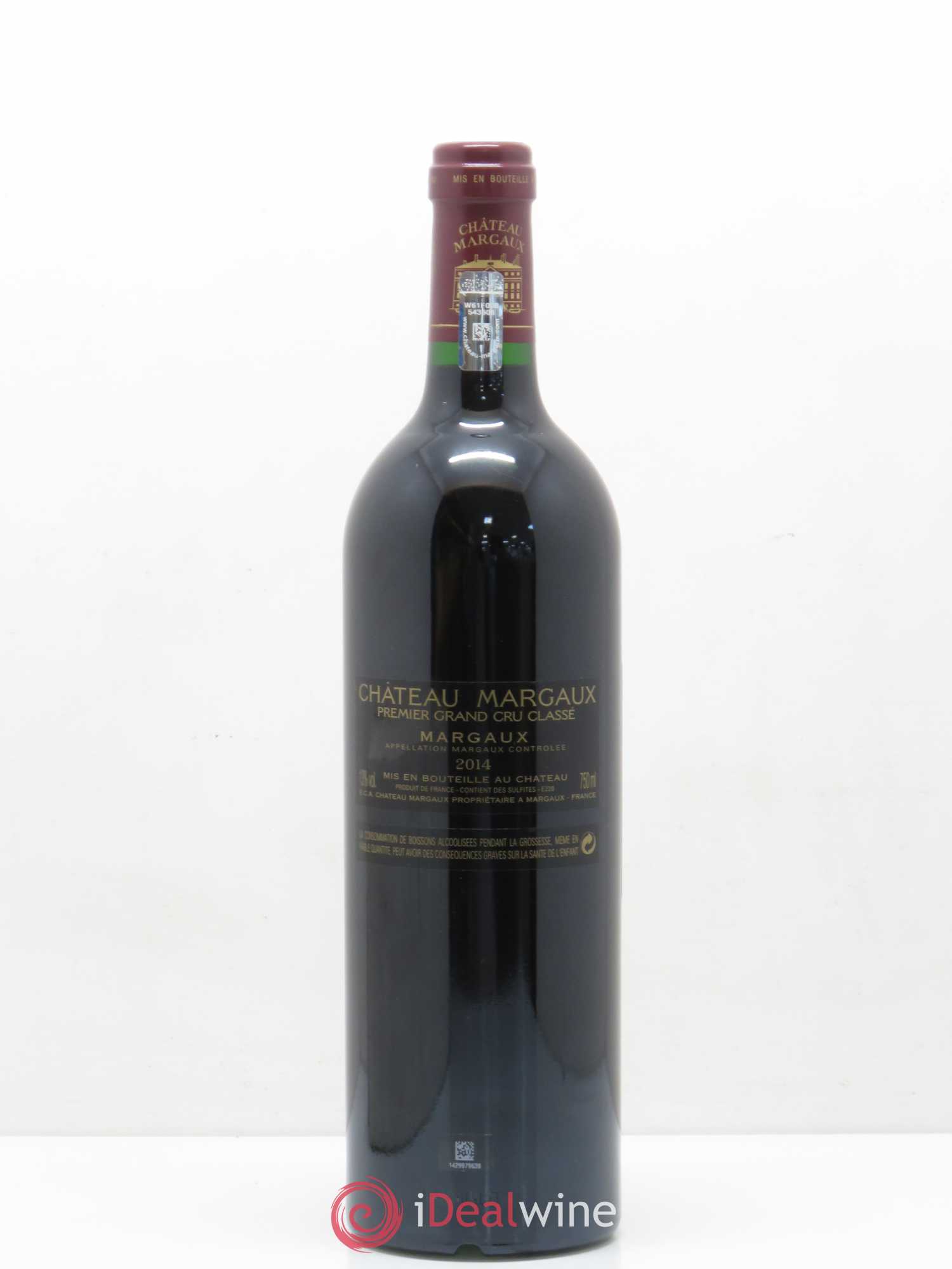 Château Margaux 1er Grand Cru Classé 2014 - Lot de 1 bouteille - 1