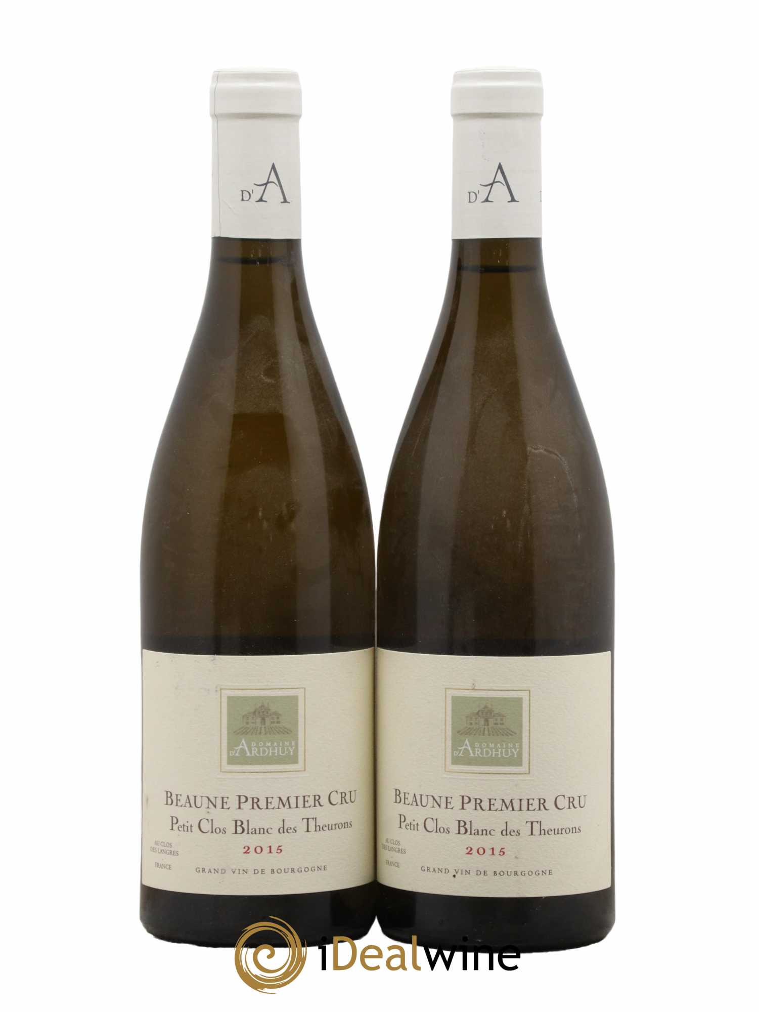 Beaune 1er Cru Petit Clos Blanc des Theurons Domaine d'Ardhuy 2015 - Lot de 2 bouteilles - 0