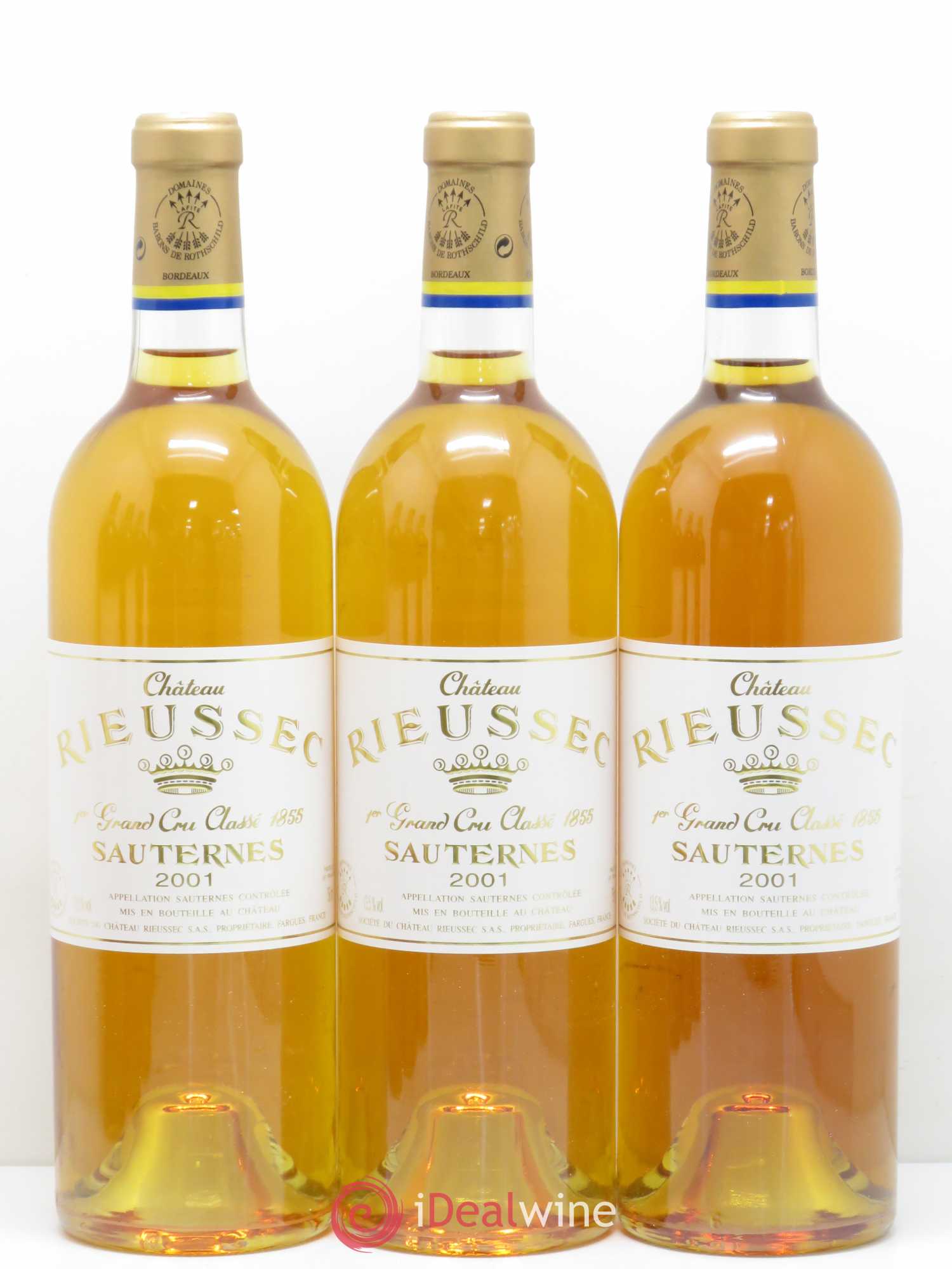 Château Rieussec 1er Grand Cru Classé 2001 - Lotto di 12 bottiglie - 3