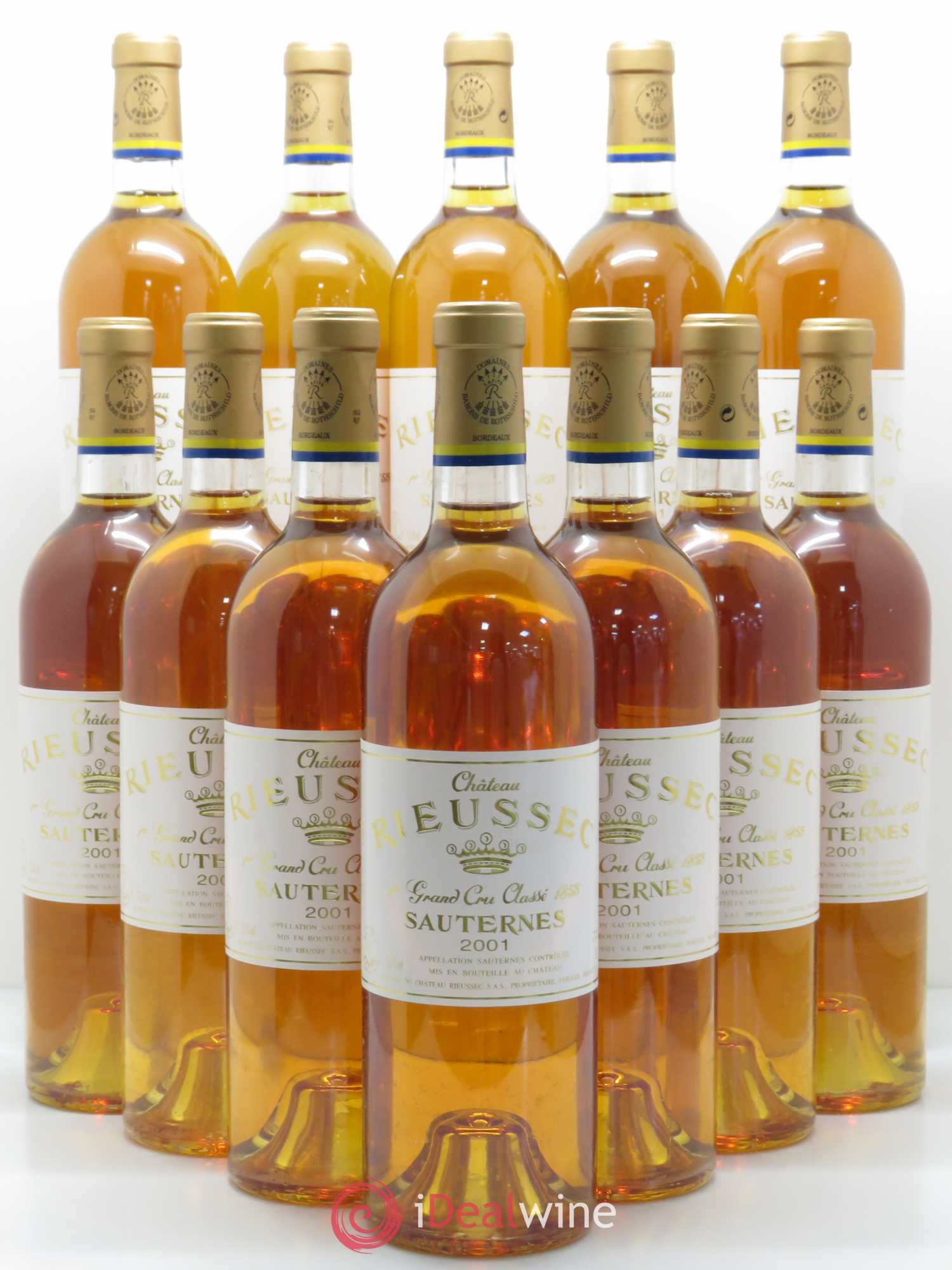 Château Rieussec 1er Grand Cru Classé 2001 - Lotto di 12 bottiglie - 0