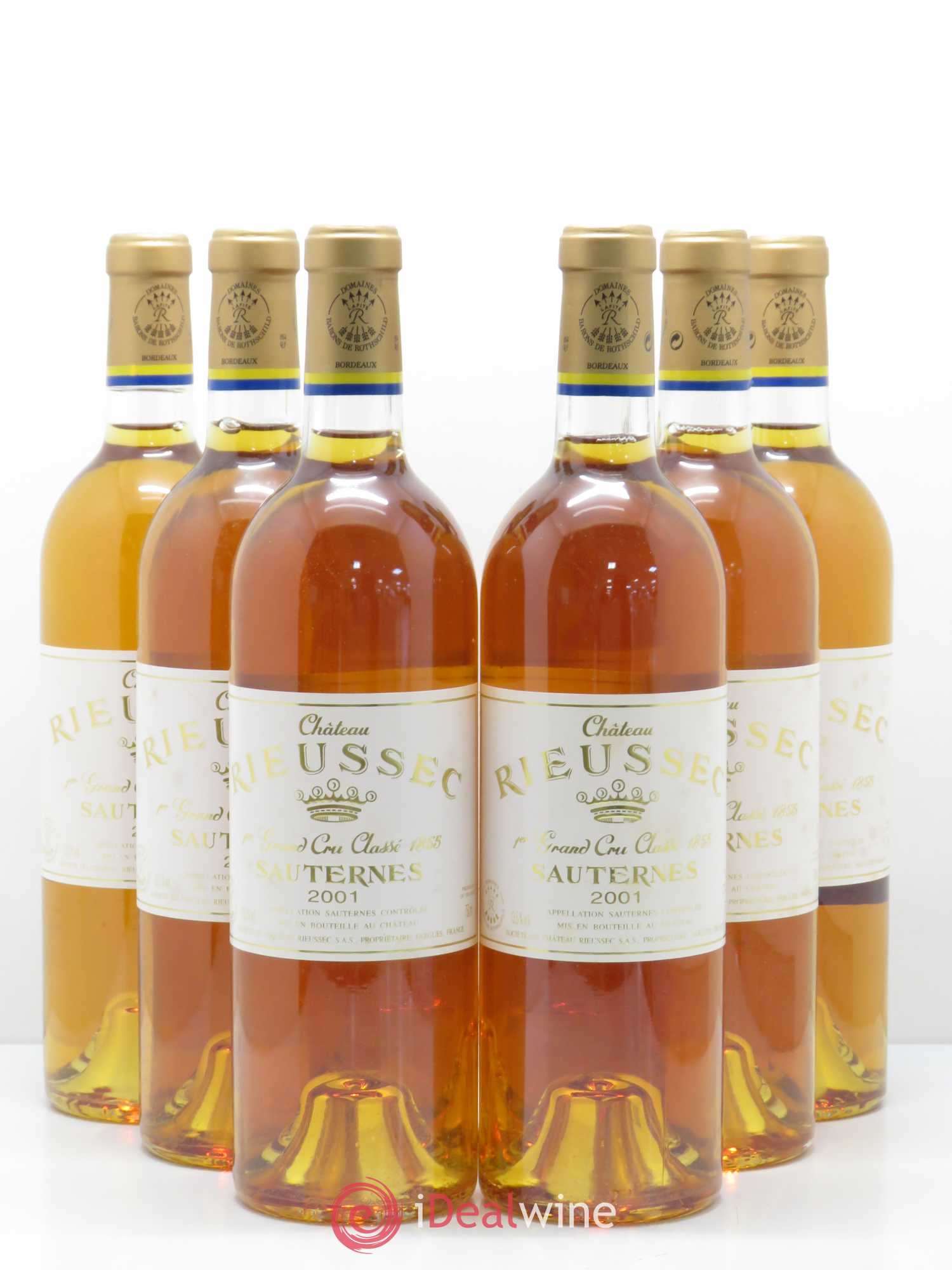 Château Rieussec 1er Grand Cru Classé 2001 - Lotto di 6 bottiglie - 0