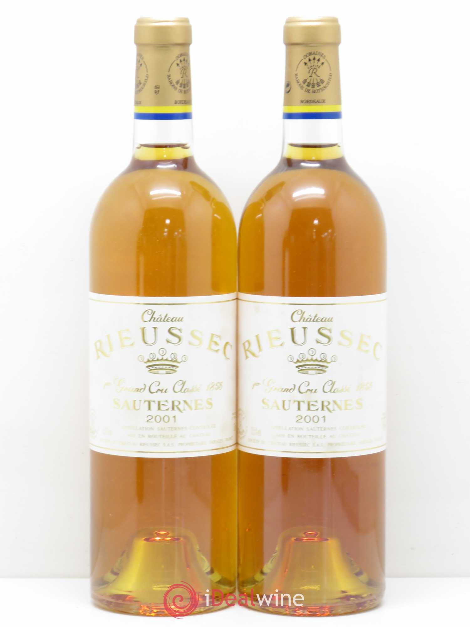 Château Rieussec 1er Grand Cru Classé 2001 - Lotto di 2 bottiglie - 0