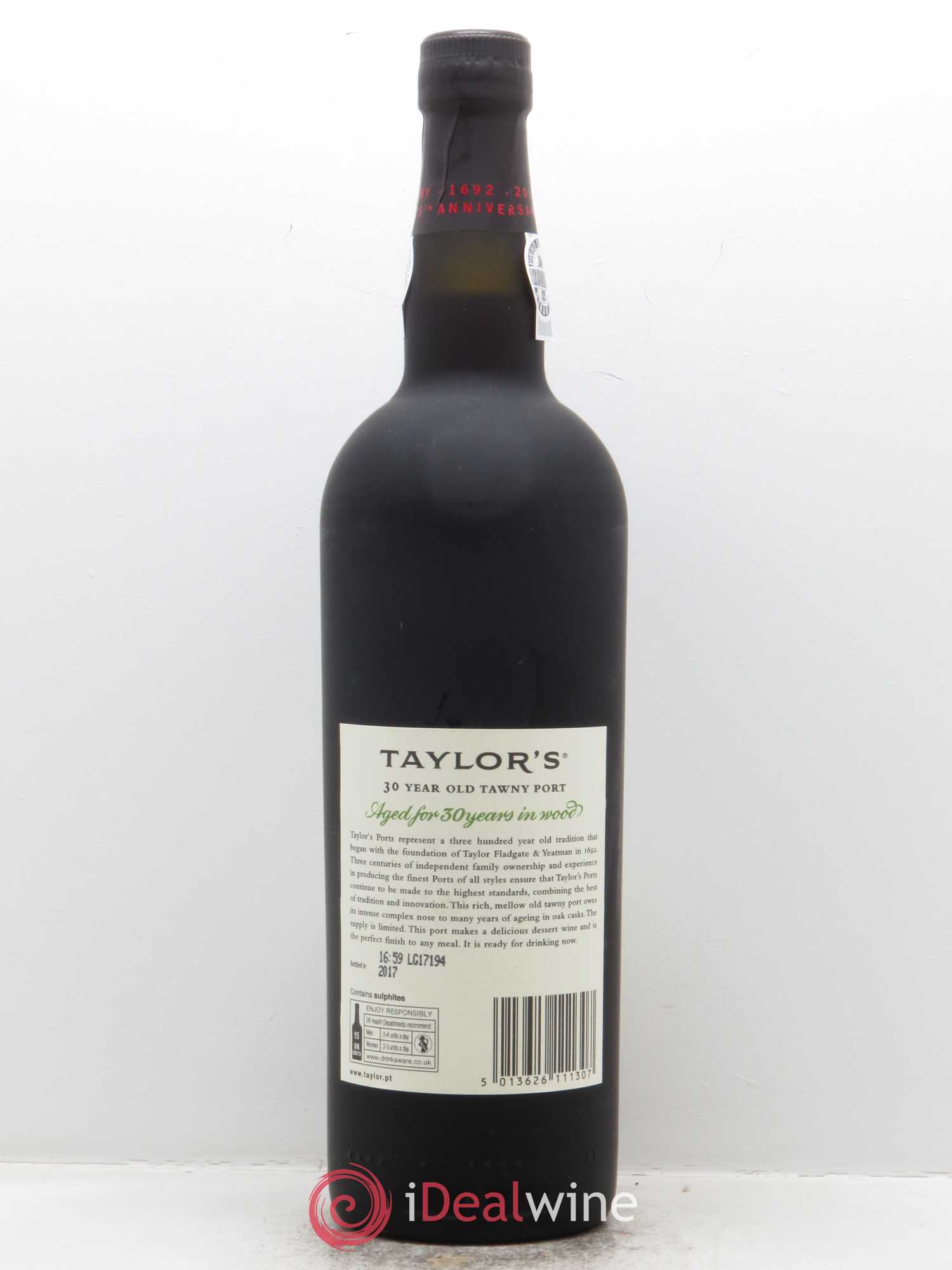 Porto Tawny Taylor 30 Year Old  - Lot de 1 bouteille - 1