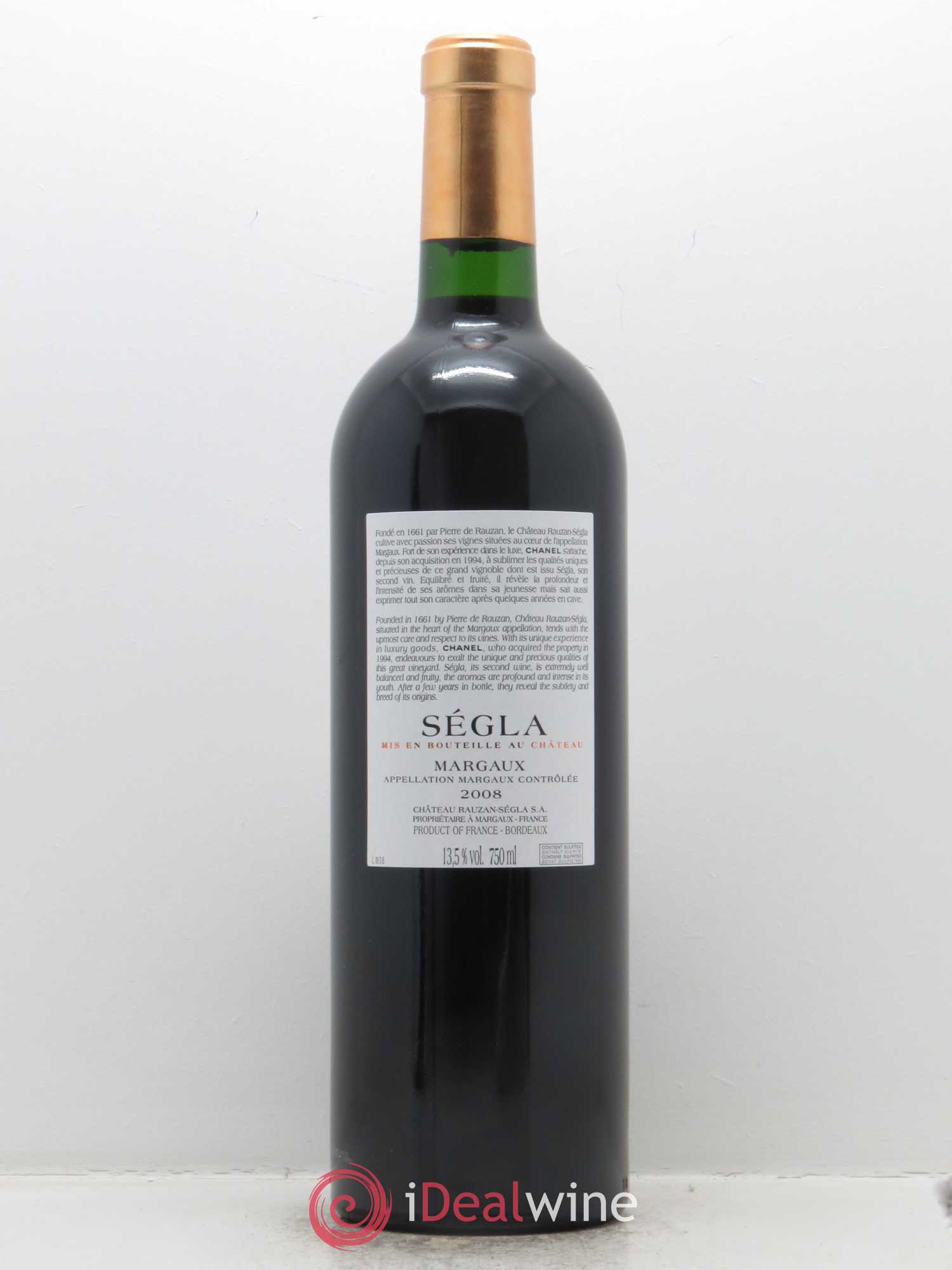 Ségla de Rauzan-Ségla 2008 - Posten von 1 Flasche - 1