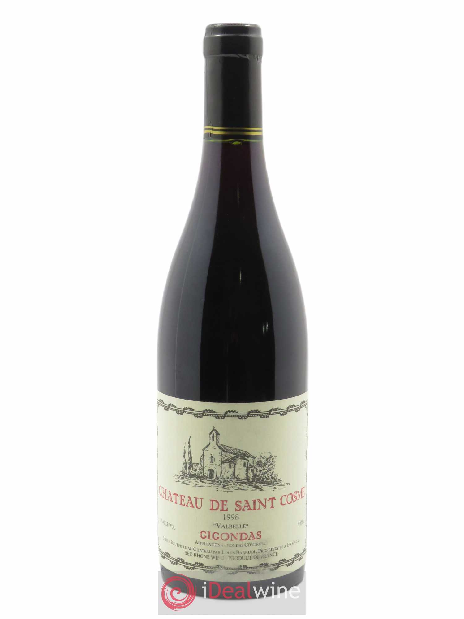 Gigondas Valbelle Saint Cosme 1998 - Lot de 1 bouteille - 0