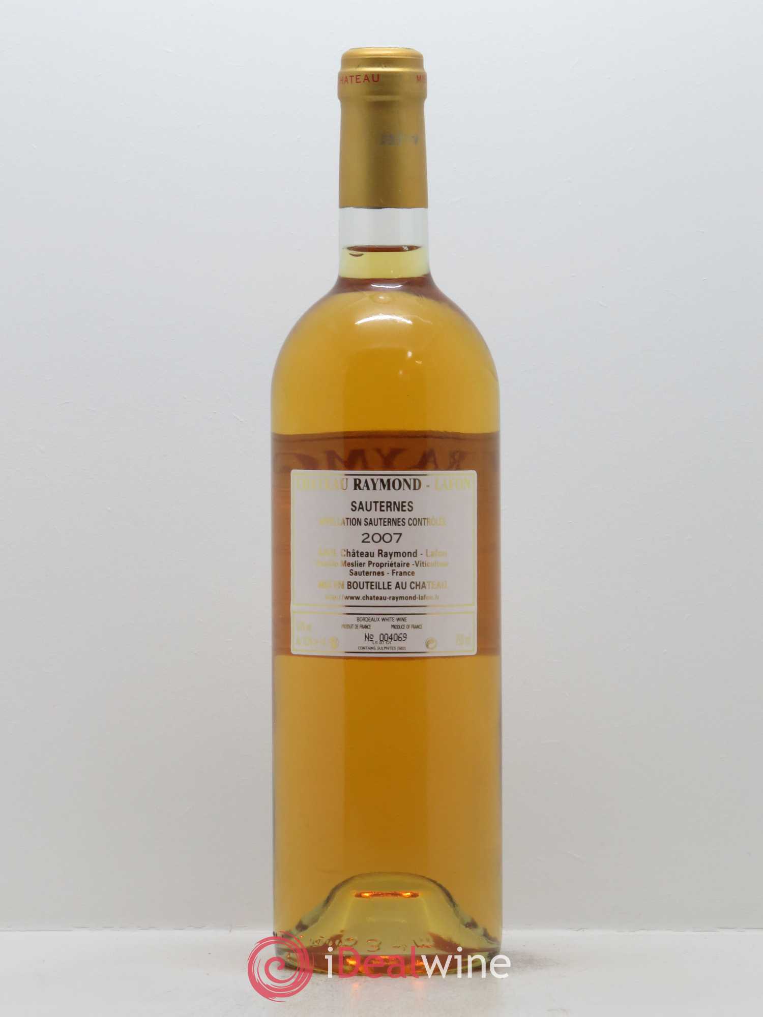 Château Raymond Lafon 2007 - Posten von 1 Flasche - 1