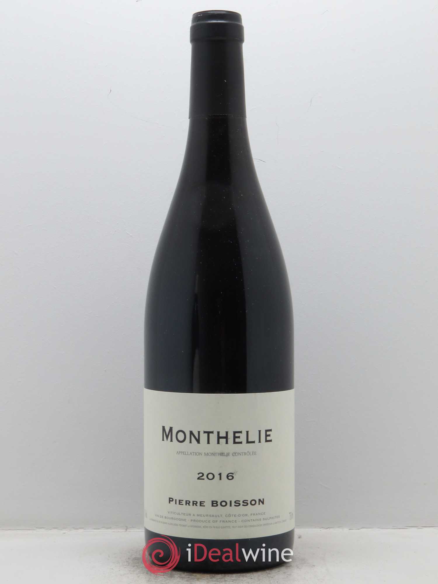 Monthélie Pierre Boisson (Domaine) 2016 - Lot de 1 bouteille - 0