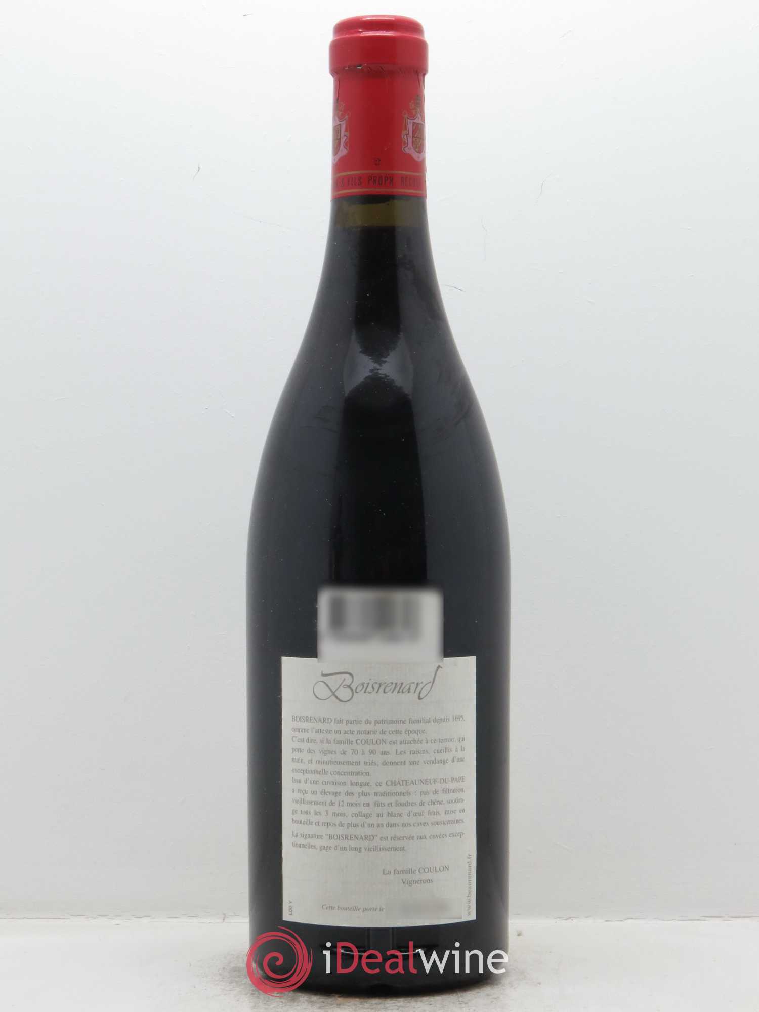 Châteauneuf-du-Pape Cuvée Boisrenard Beaurenard (Domaine de) 1999 - Lot de 1 bouteille - 1