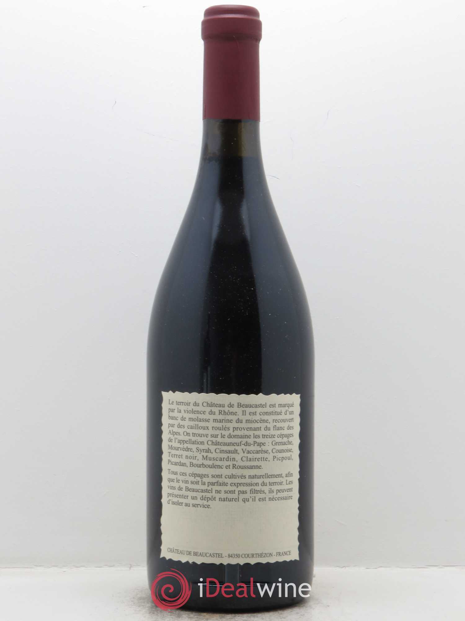 Châteauneuf-du-Pape Château de Beaucastel Famille Perrin 1996 - Lot de 1 bouteille - 1