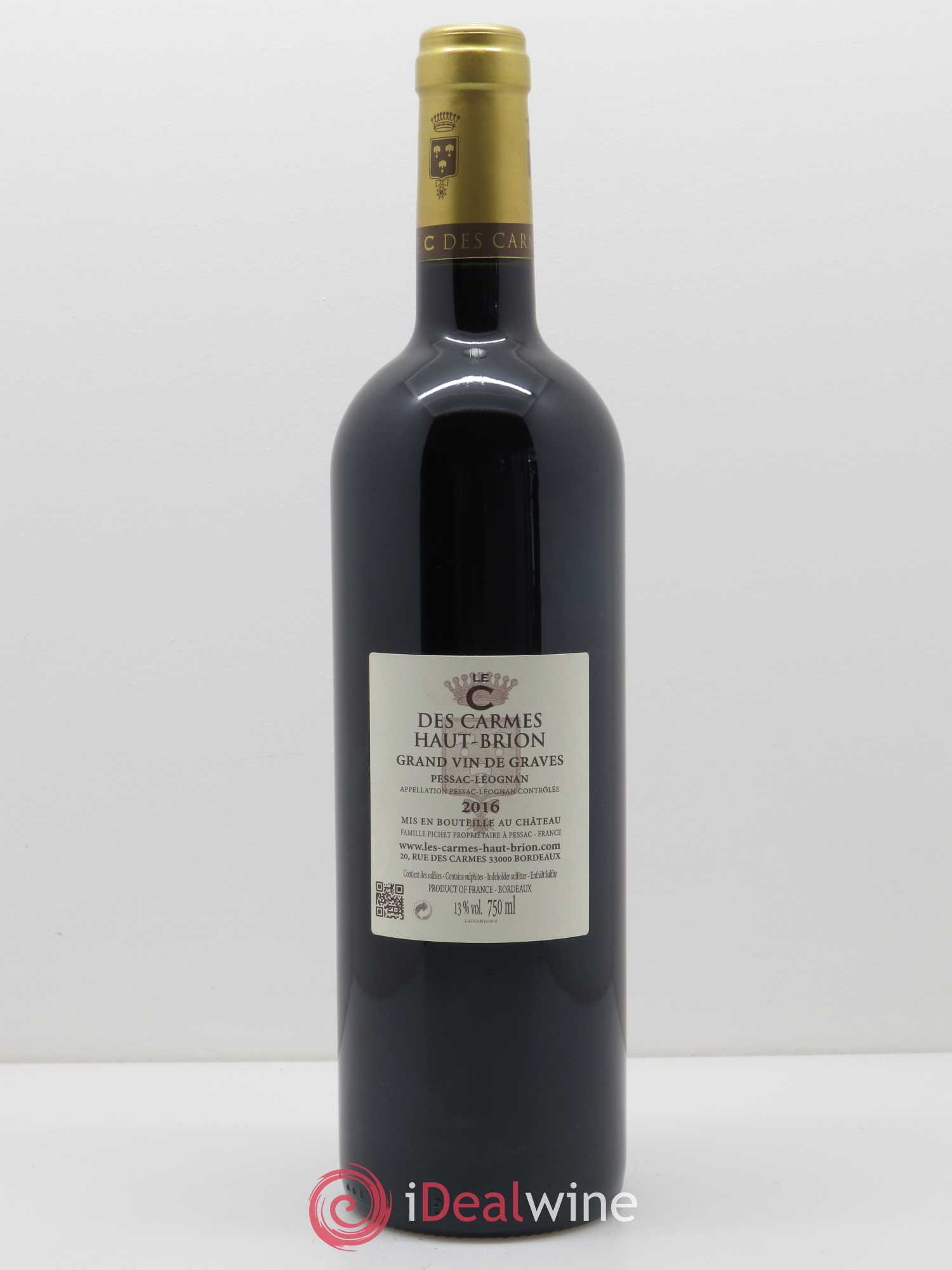 C des Carmes Haut-Brion Second Vin 2016 - Lot de 1 bouteille - 1