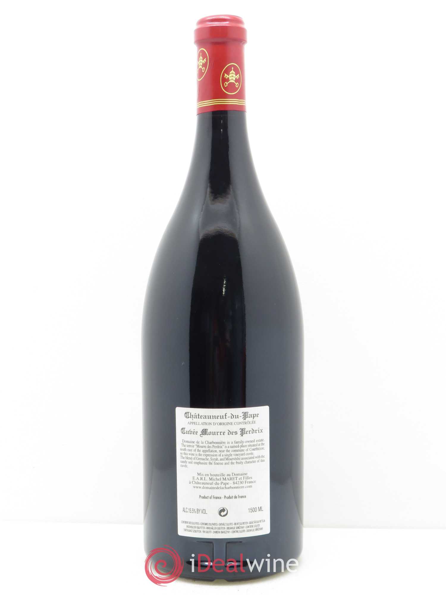 Châteauneuf-du-Pape Cuvée Mourre des Perdrix Charbonnière (Domaine de la) 2010 - Lot of 1 magnum - 1