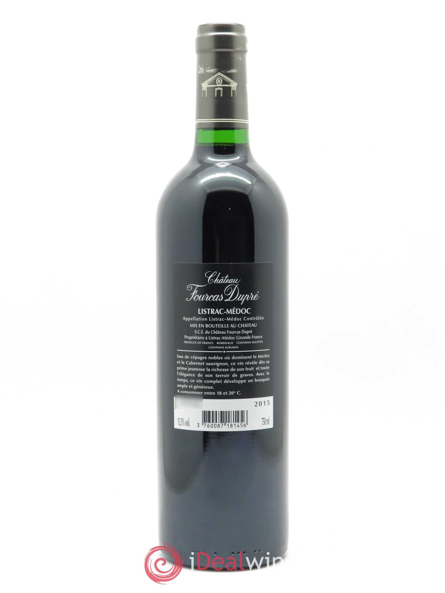 Château Fourcas Dupré 2015 - Lot de 1 bouteille - 1