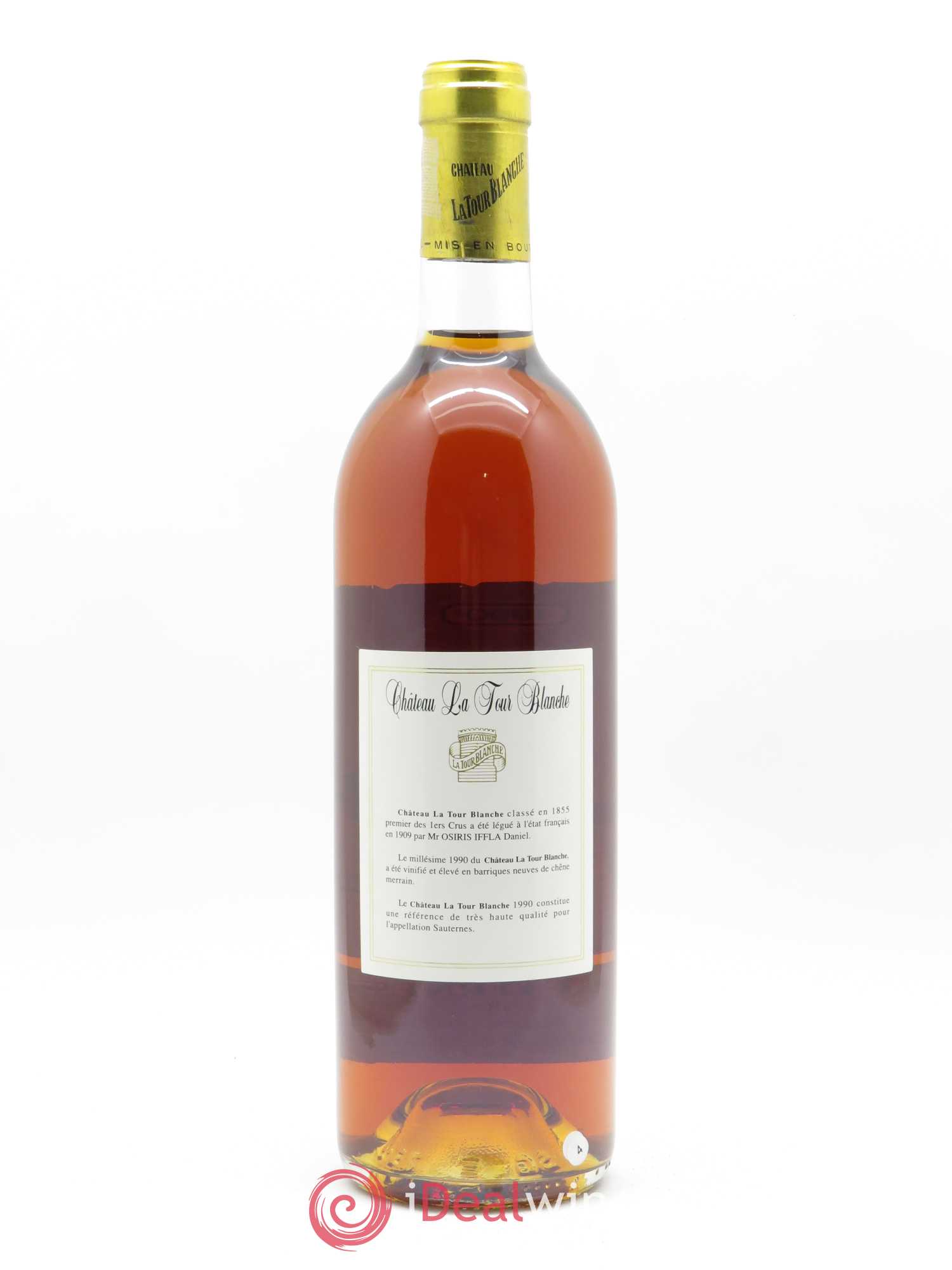 Château la Tour Blanche 1er Grand Cru Classé (CBO à partir de 12 BTE) 1990 - Lotto di 1 bottiglia - 1
