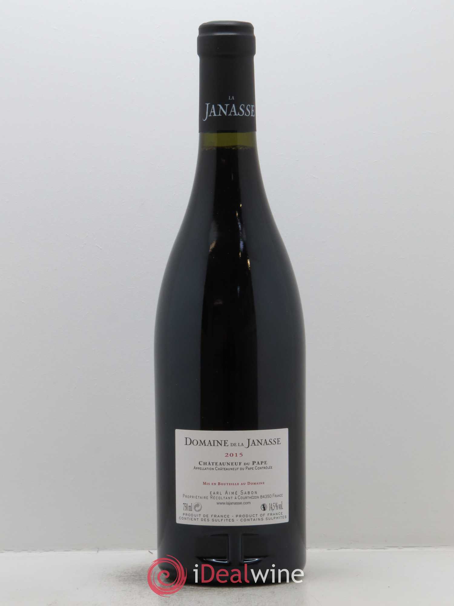 Châteauneuf-du-Pape La Janasse (Domaine de) 2015 - Lot de 1 bouteille - 1