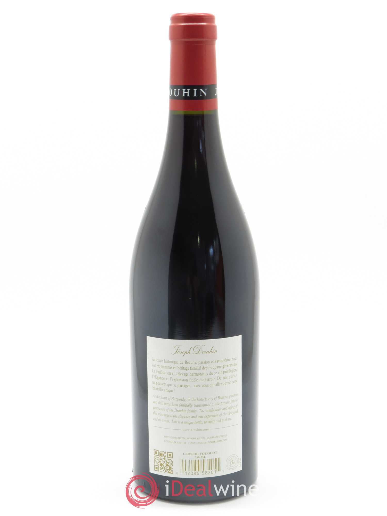 Clos de Vougeot Grand Cru Joseph Drouhin 2017 - Lot de 1 bouteille - 1