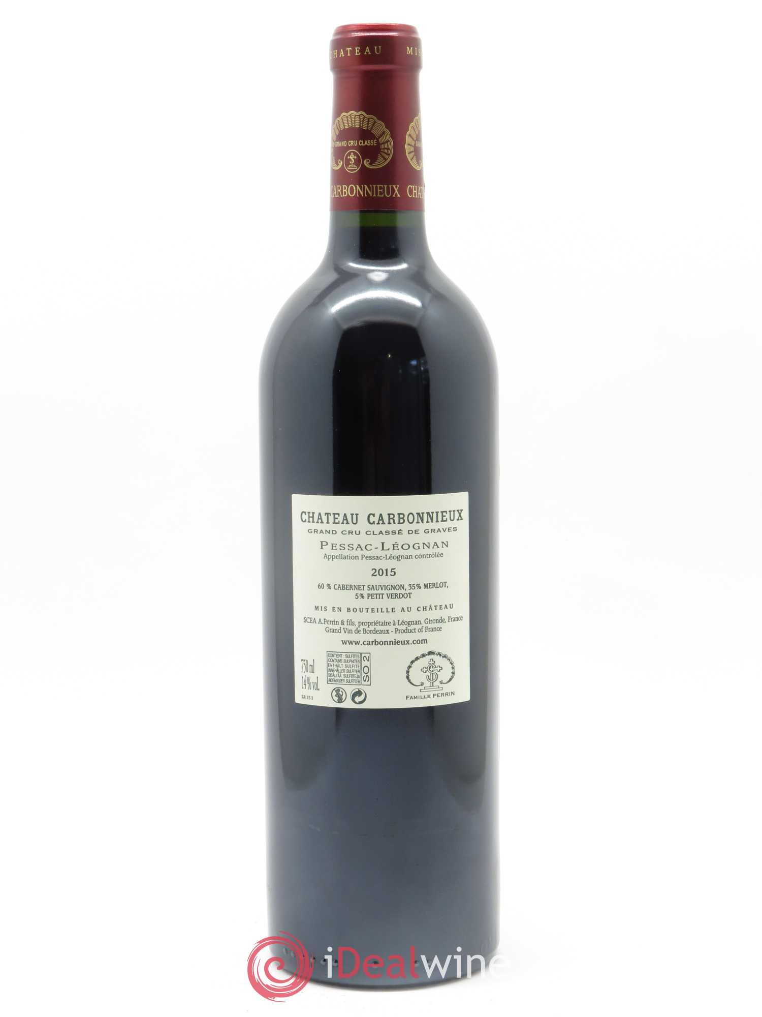 Château Carbonnieux Cru Classé de Graves 2015 - Lot de 1 bouteille - 1