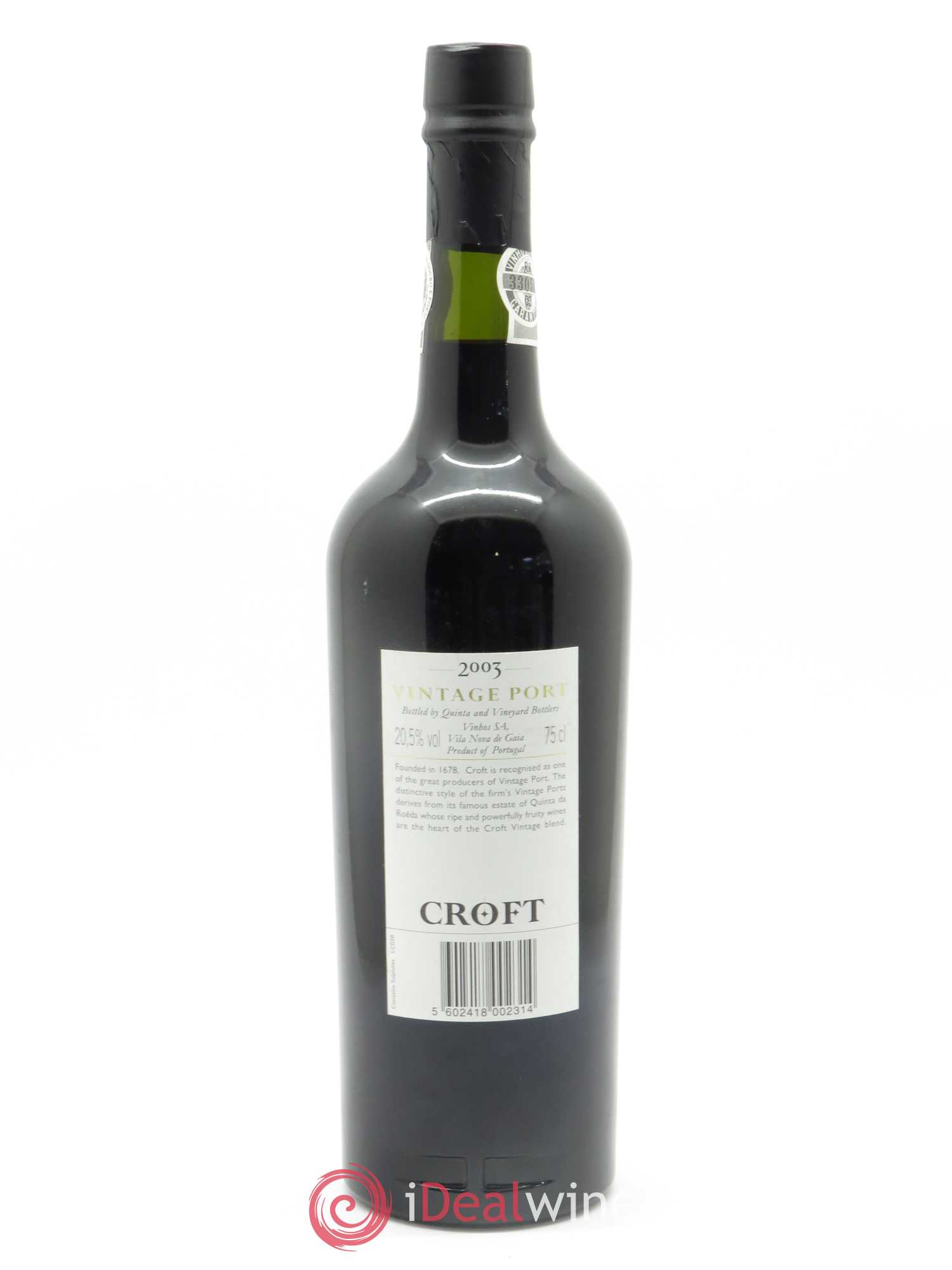 Porto Croft The Fladgate Partnership 2003 - Lot de 1 bouteille - 1