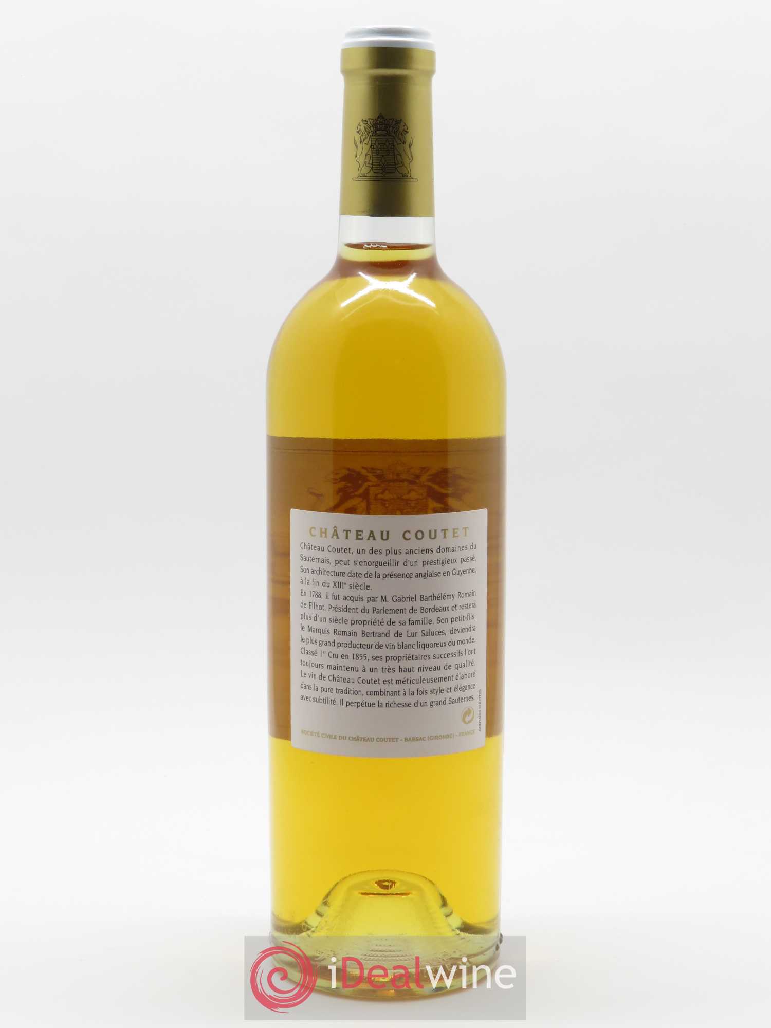 Château Coutet 1er Grand Cru Classé 2007 - Lotto di 1 bottiglia - 1