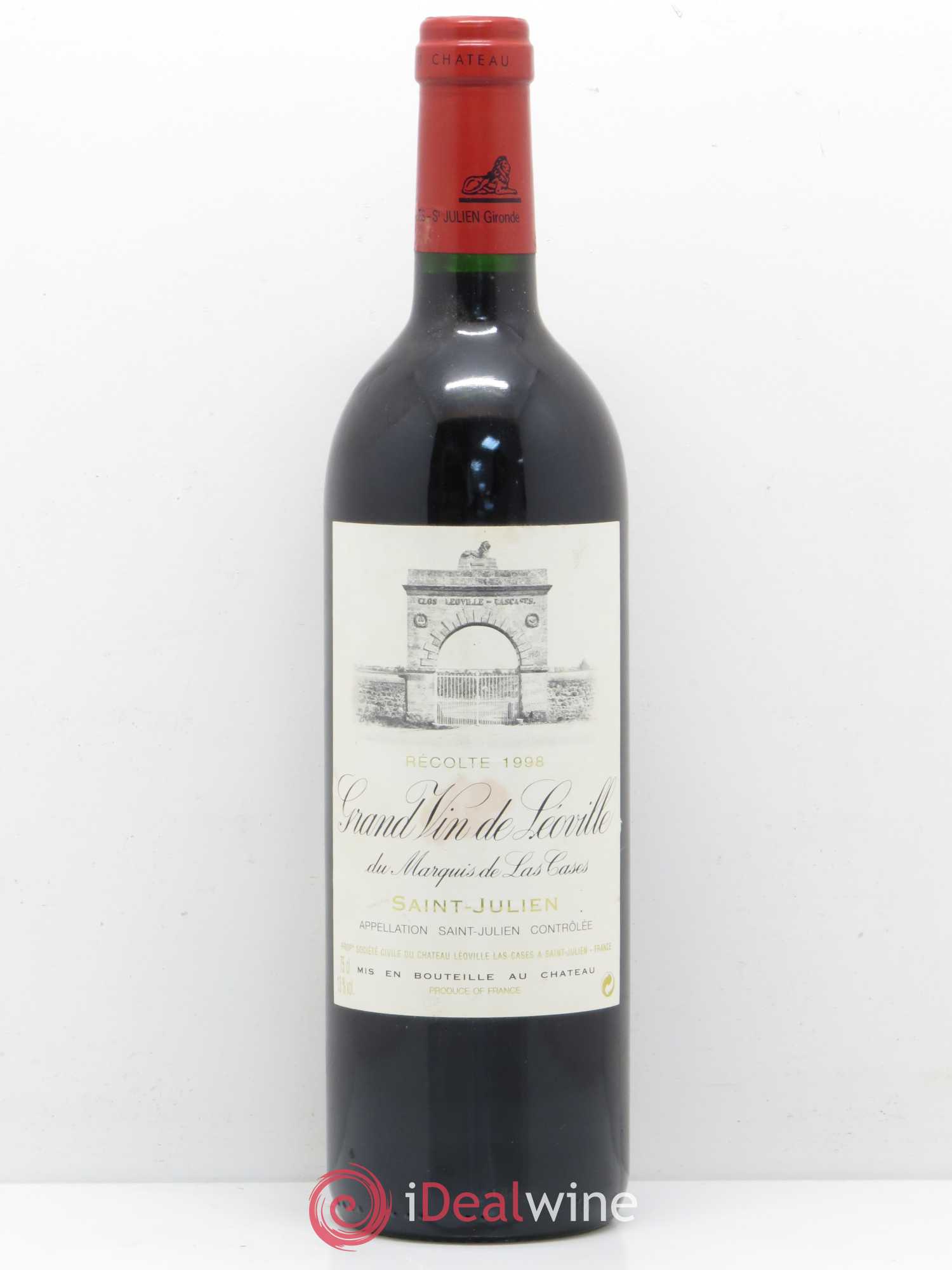 Château Léoville Las Cases 2ème Grand Cru Classé 1998 - Lot de 1 bouteille - 0