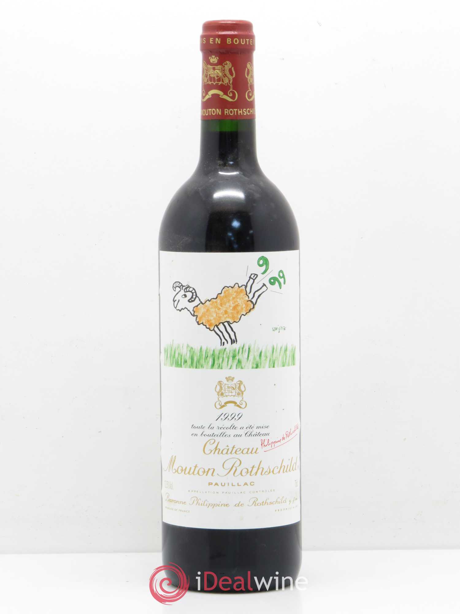 Château Mouton Rothschild 1er Grand Cru Classé 1999 - Lot de 1 bouteille - 0