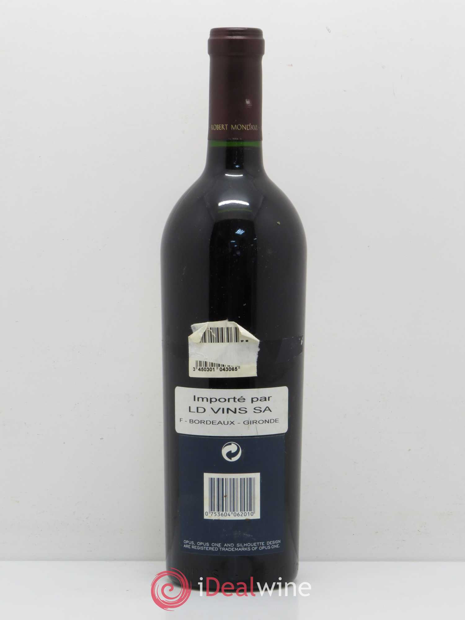 Napa Valley Opus One Robert Mondavi 2001 - Lot de 1 bouteille - 1
