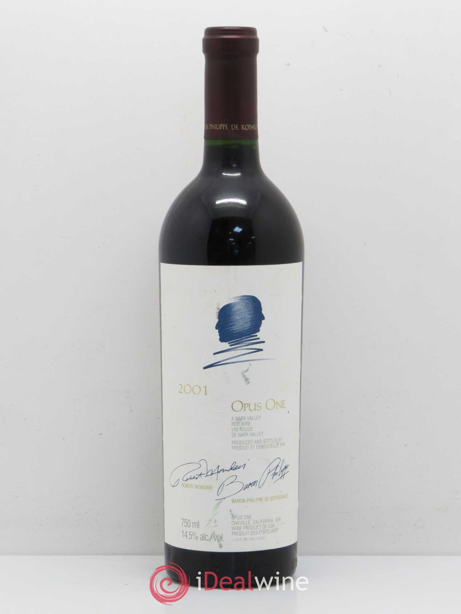 Napa Valley Opus One Robert Mondavi 2001 - Lot de 1 bouteille - 0